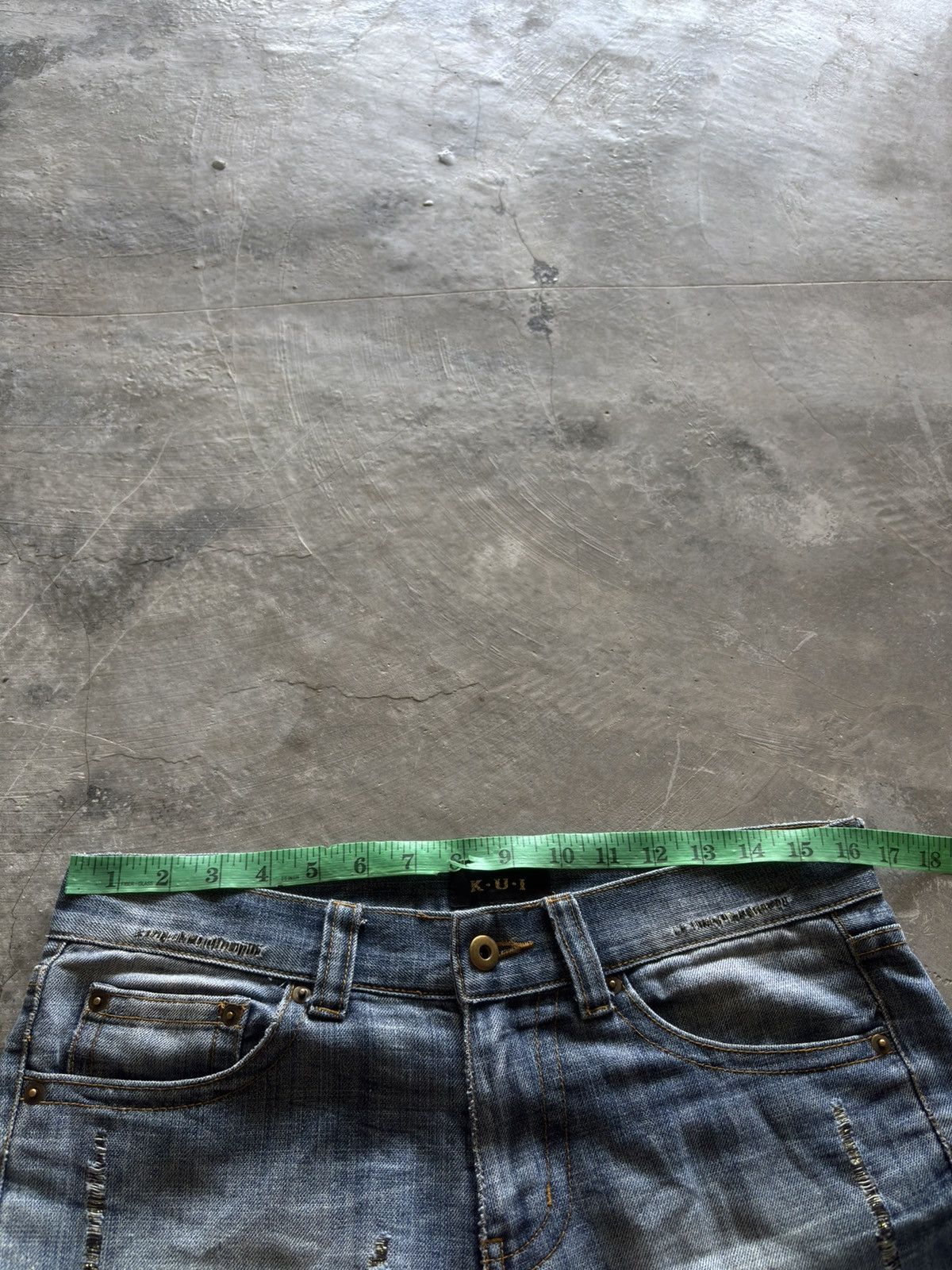 Hysteric Glamour KUI distressed japanese denim washed punk grunge style Size US 32 / EU 48 - 20 Thumbnail