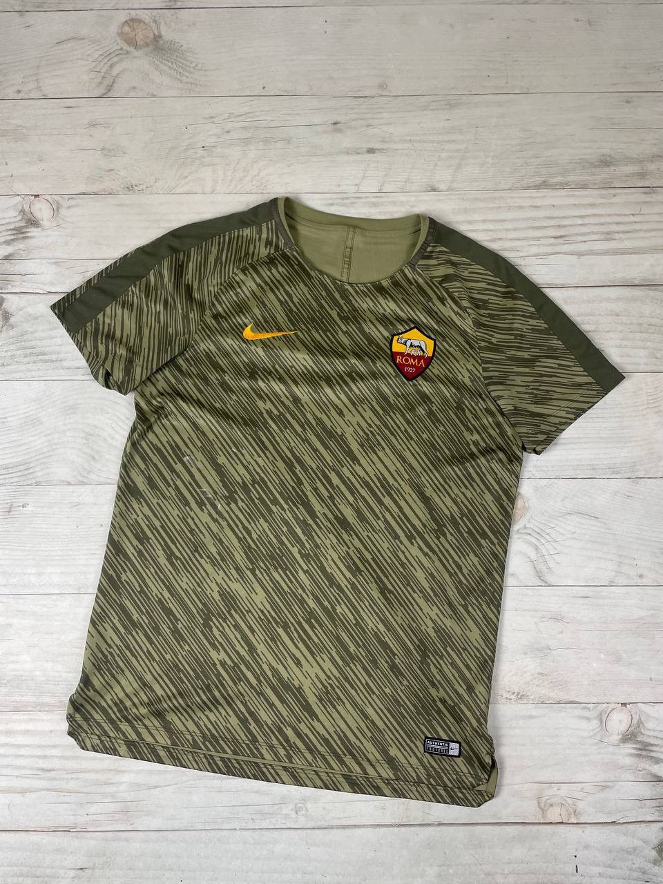 Nike Nike AS Roma 2017 2018 Pre Match Shirt Soccer Jersey Size US L / EU 52-54 / 3 - 1 Thumbnail
