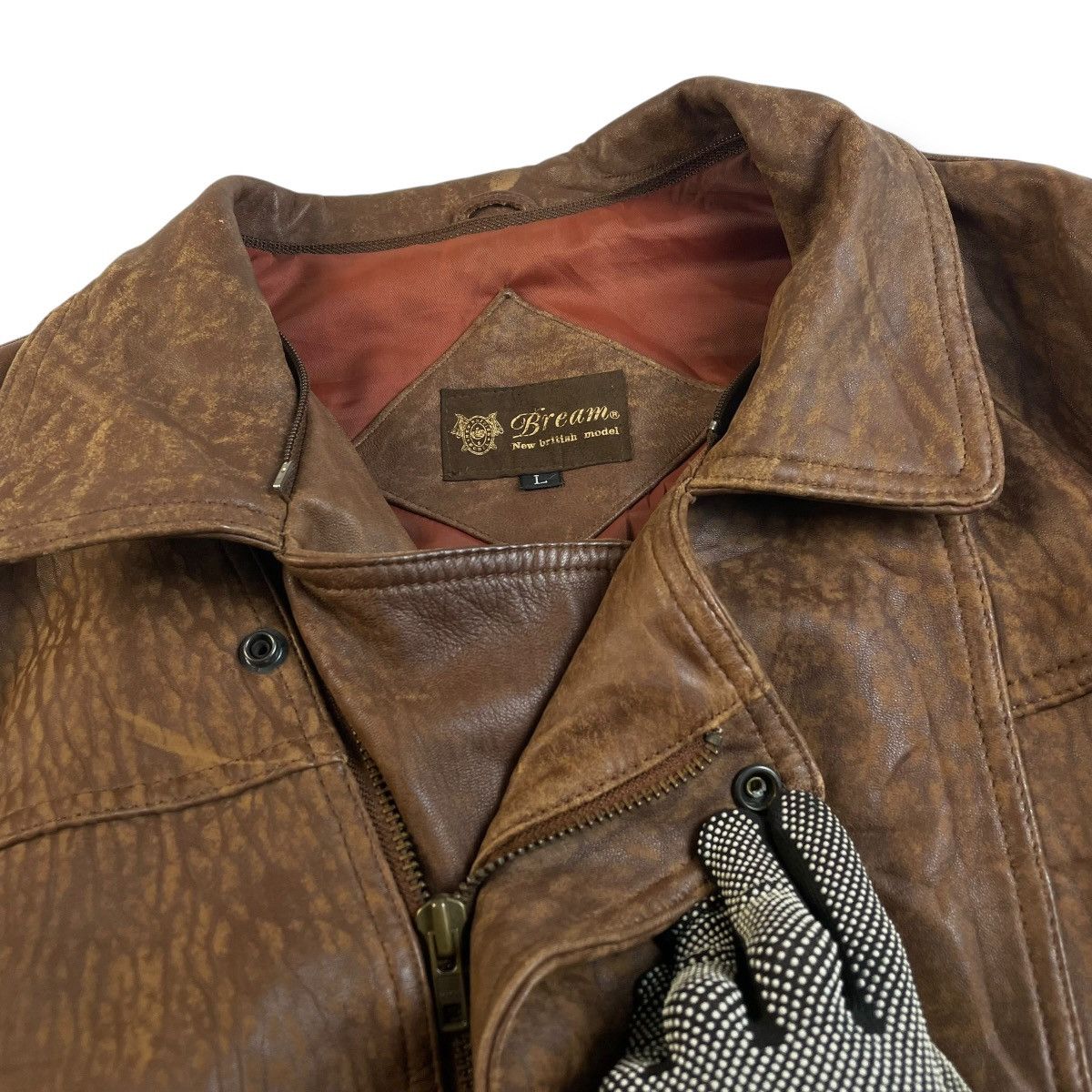 Issey Miyake VINTAGE BREAM NEW ZEALAND LAMB LEATHER JACKET Size US L / EU 52-54 / 3 - 16 Thumbnail