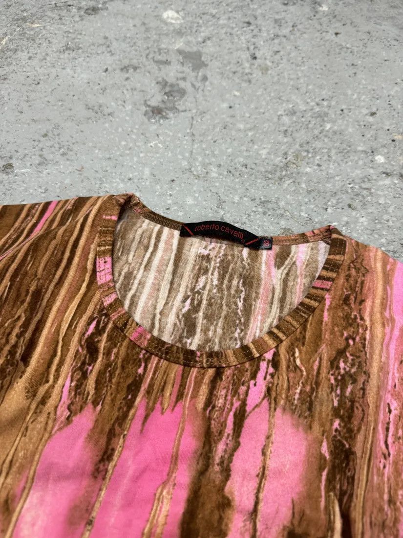 Roberto Cavalli × Vintage FW2001 Roberto Cavalli Pink Abstract Painted Tank Top Size US M / EU 48-50 / 2 - 8 Thumbnail