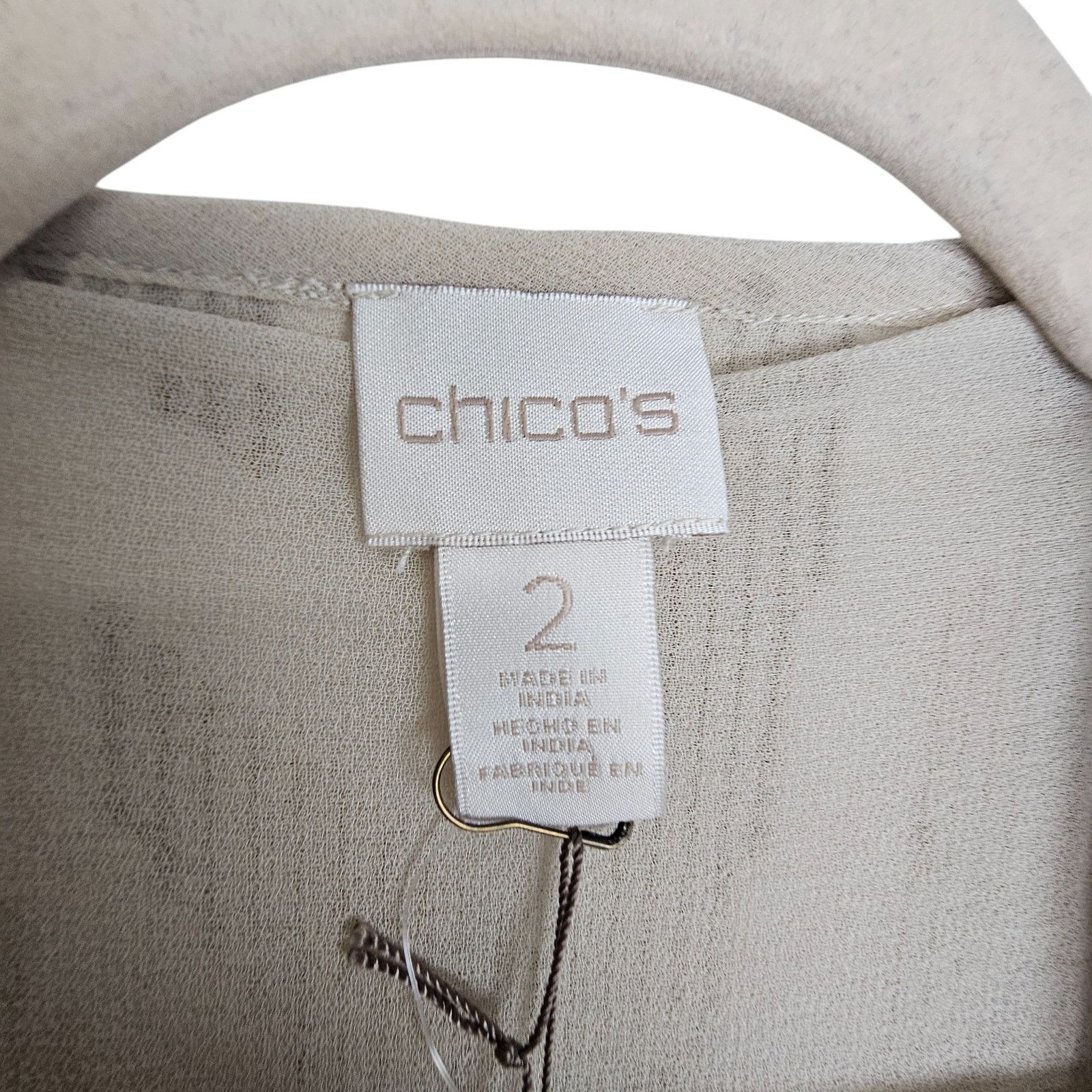 Chicos Chicos Sequin Zebra Print Cardigan Embellished Artisan Size L / US 10 / IT 46 - 6 Thumbnail