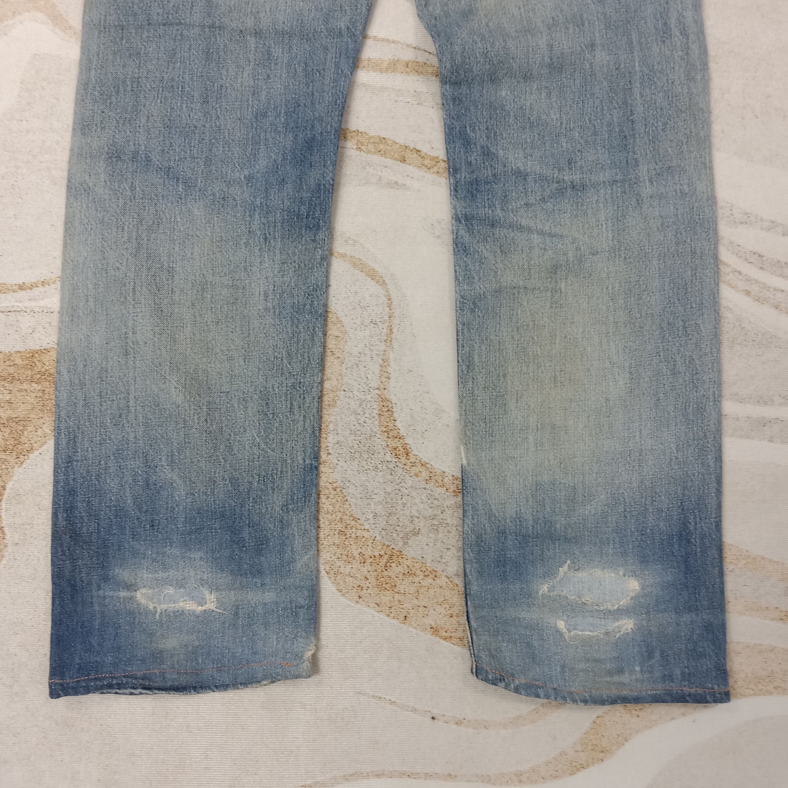 Levi's Levi's 502 Selvedge Distressed Big E Denim Jeans C258N17 Size US 29 - 9 Thumbnail