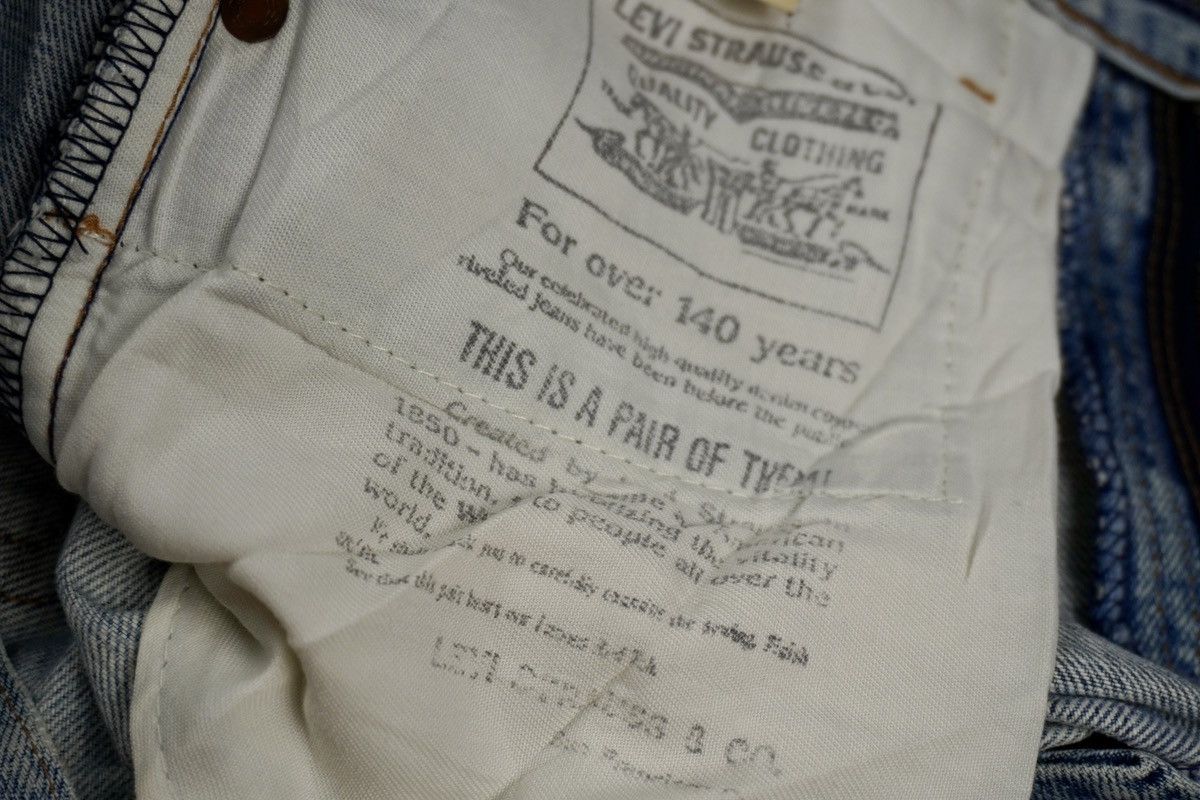 Levi's Vintage 90s LEVIS Big E 502xx redline selvedge grunge style Size US 30 / EU 46 - 15 Thumbnail