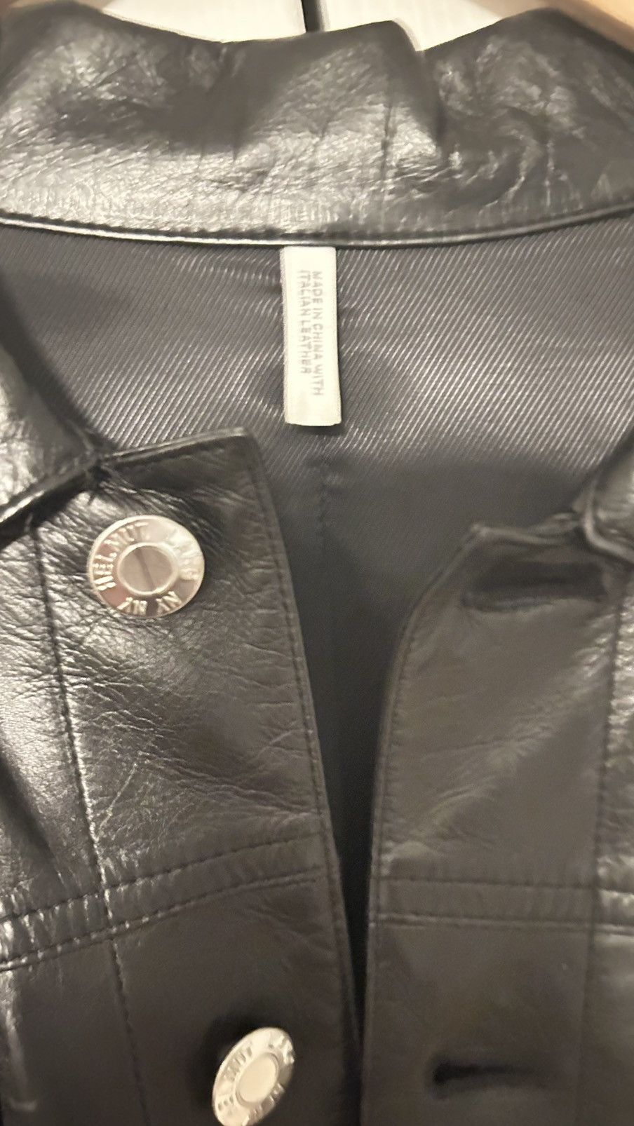 Helmut Lang Helmut Lang leather jacket Size US L / EU 52-54 / 3 - 3 Thumbnail