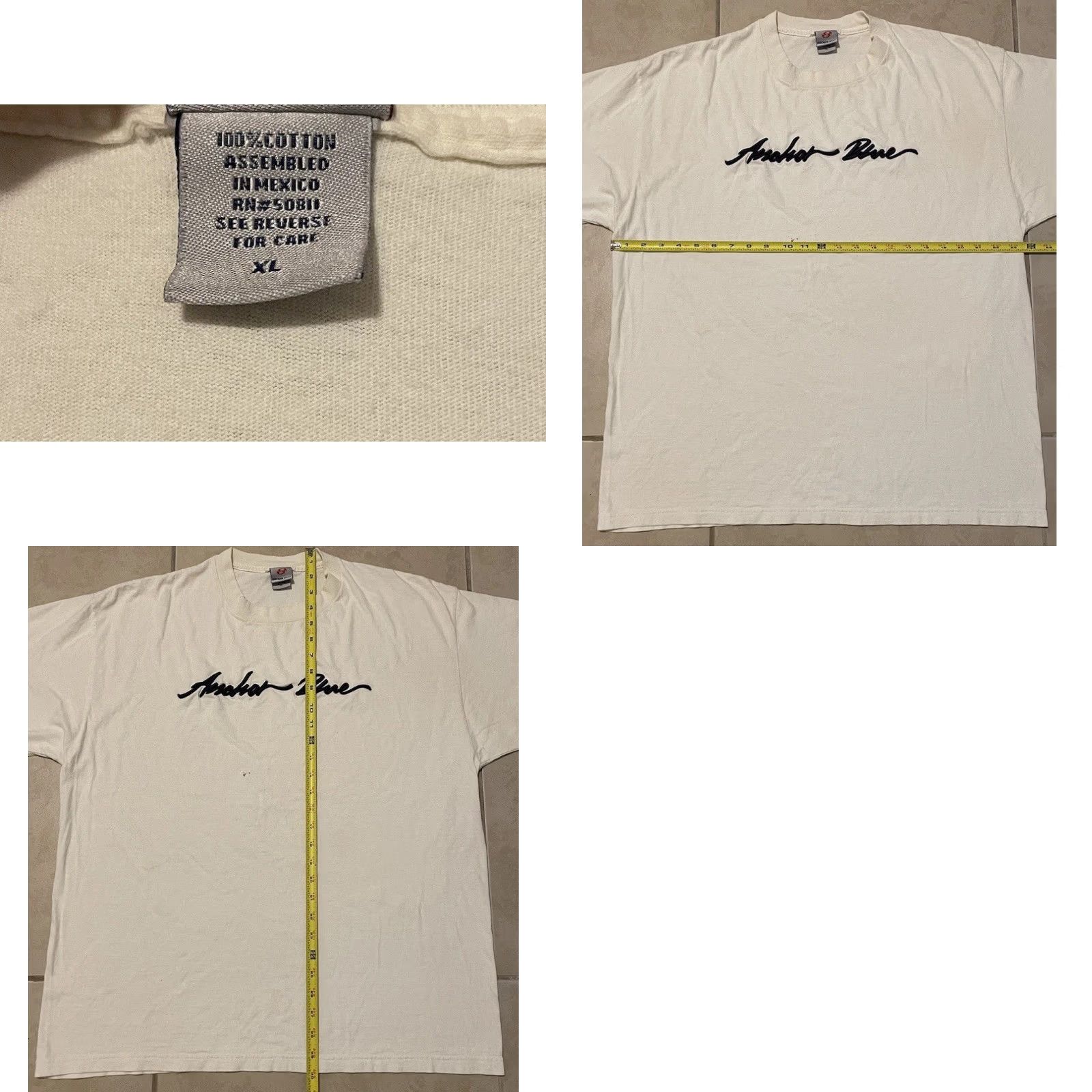 Quiksilver VINTAGE Anchor Blue Faded Shirt XL Surf Skate Grunge Billabong OP Graffiti 90s Y2K Nike? Size US XL / EU 56 / 4 - 9 Thumbnail