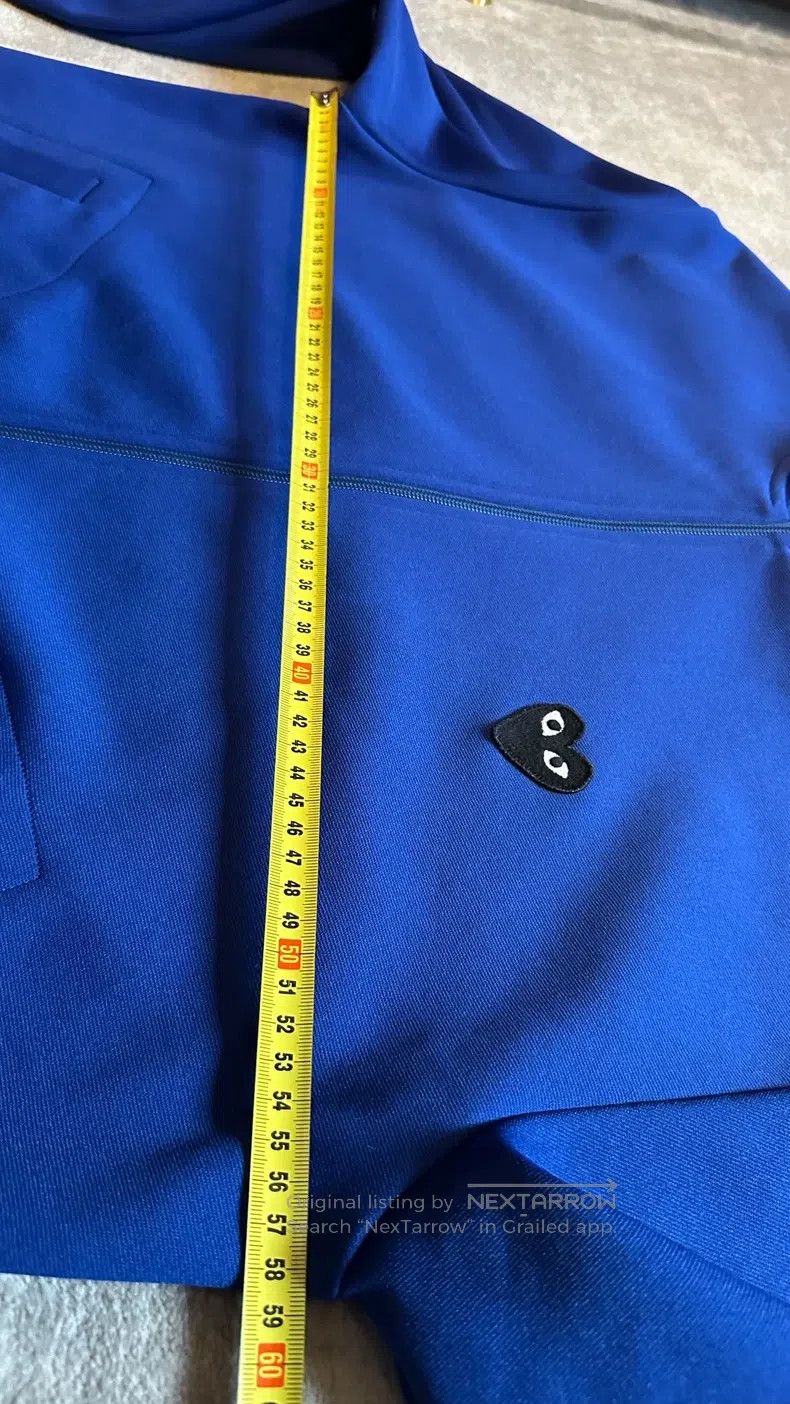 Comme des Garcons Comme Des Garcons Blue Zipper Hoodie Jacket Size XL / US 12-14 / IT 48-50 - 3 Thumbnail