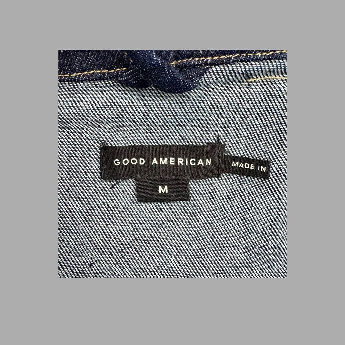 Good American Good American Women’s Jean Blue Stretch Crop Jacket Sz M Size M / US 6-8 / IT 42-44 - 9 Thumbnail
