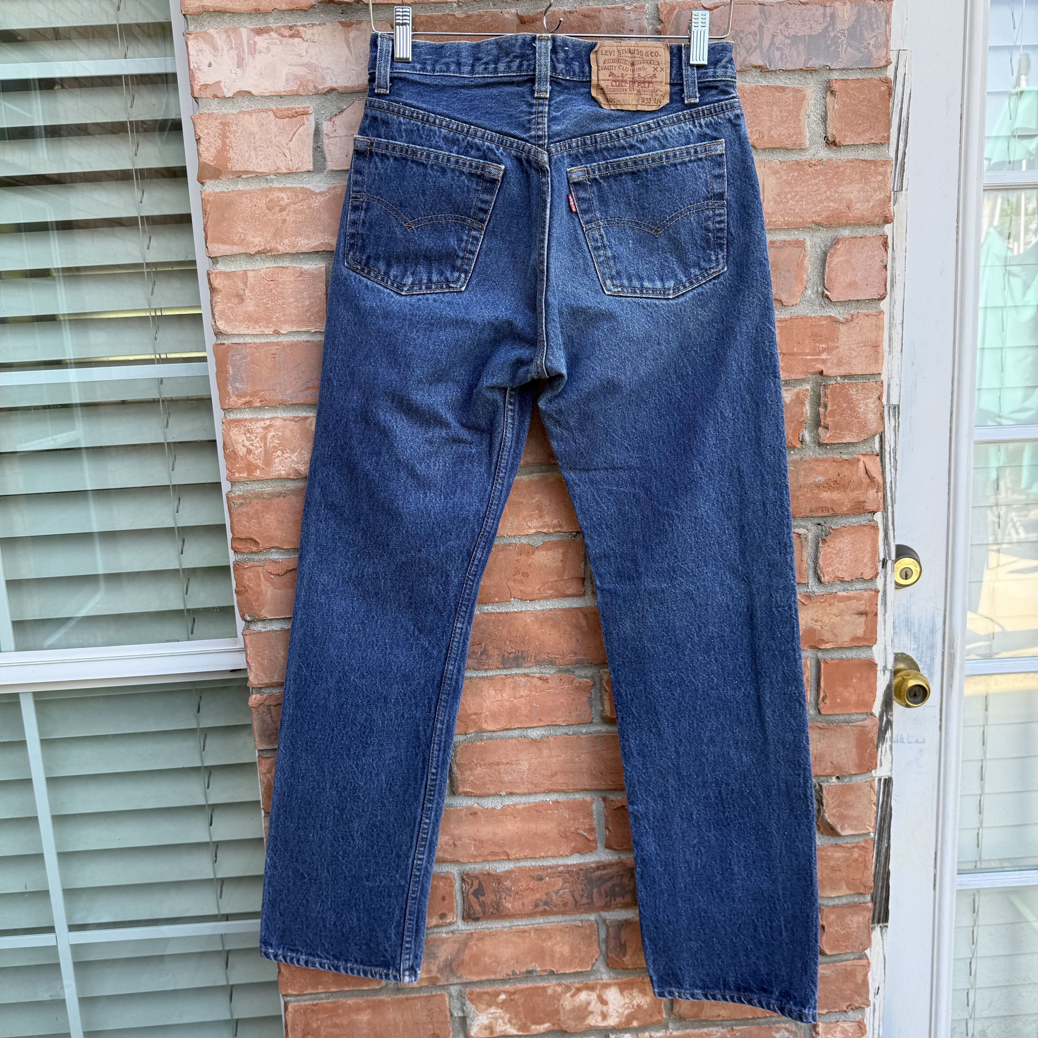 Levi's Vintage 80s Levis 501 Blue Button fly Denim Jeans Size US 28 / EU 44 - 5 Thumbnail