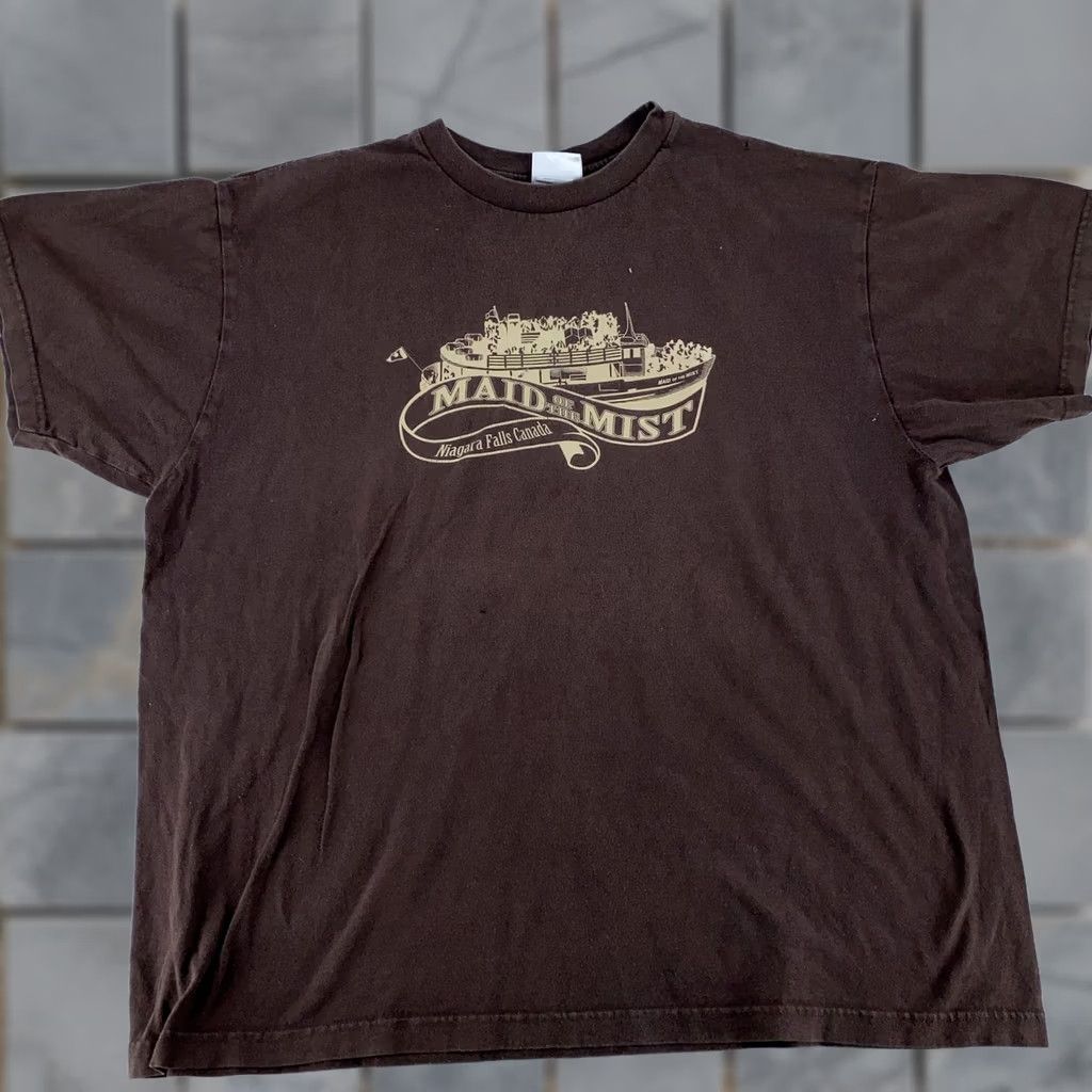 Vintage VINTAGE Maid of the Mist Shirt Mens XL Niagara Falls Canada Tourist Tee Brown Graphic Print Size US XL / EU 56 / 4 - 1 Thumbnail