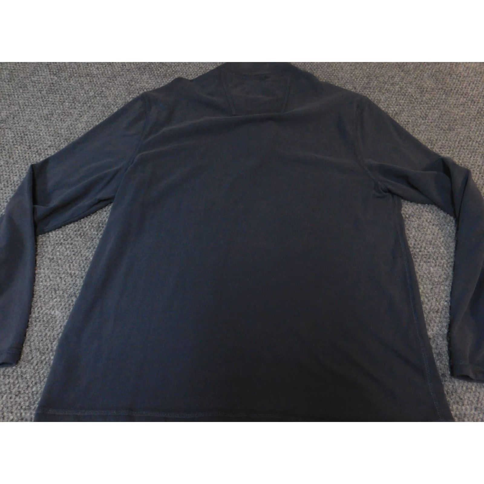 Calvin Klein Calvin Klein Mens Sweater Large Blue 1/4 Zip Pullover Knit Regular Size L Crew Neck Mock Neck Long Sleeve Solid Size US L / EU 52-54 / 3 - 7 Thumbnail