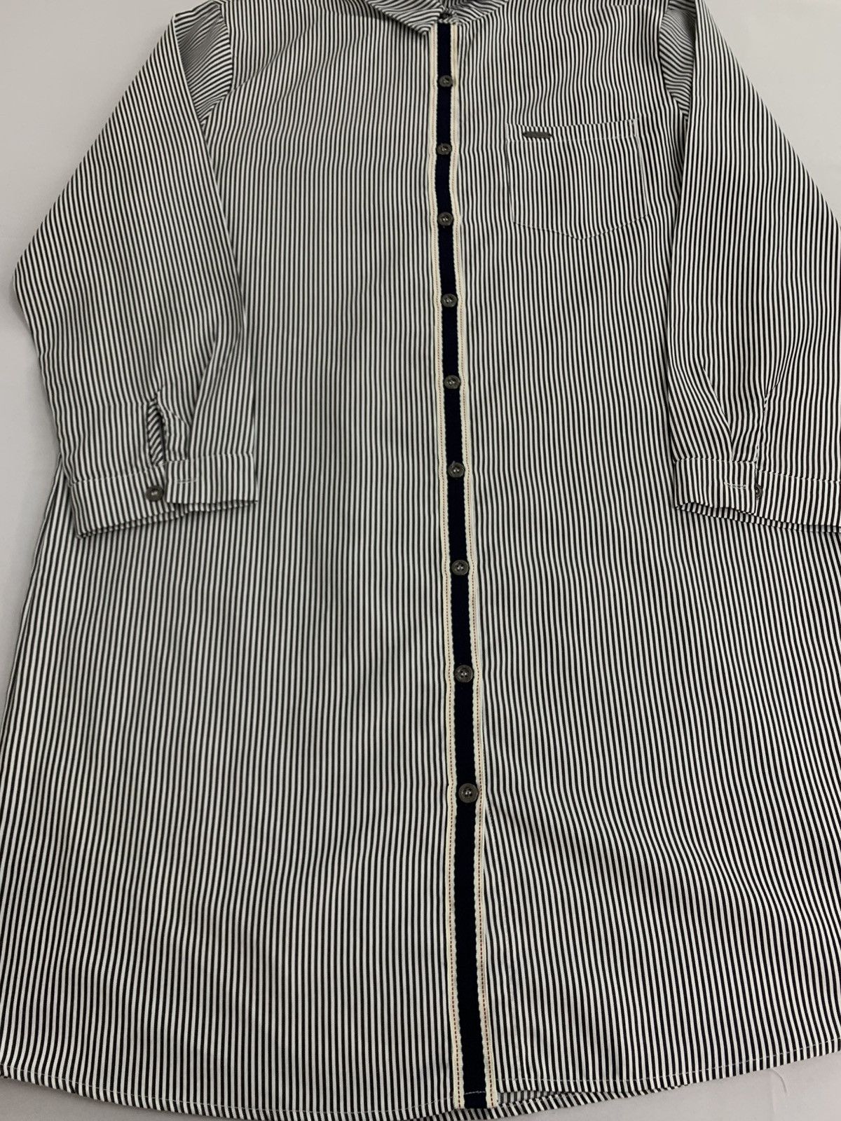 Diesel Diesel Hickory Stripe Selvedge Long Shirt Single Pocket Size L / US 10 / IT 46 - 6 Thumbnail