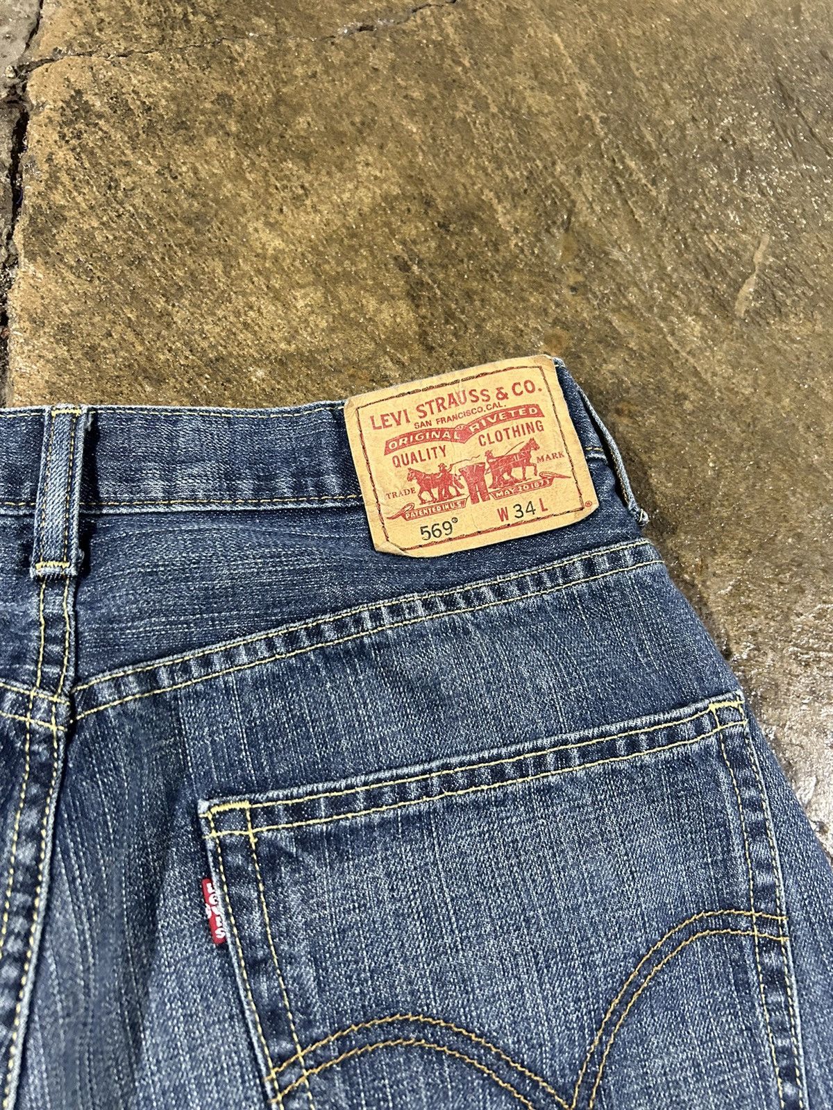 Levi's × Vintage Crazy Vintage Y2K Levi's 569 Jorts Essential Skater Jorts Size US 34 / EU 50 - 5 Thumbnail