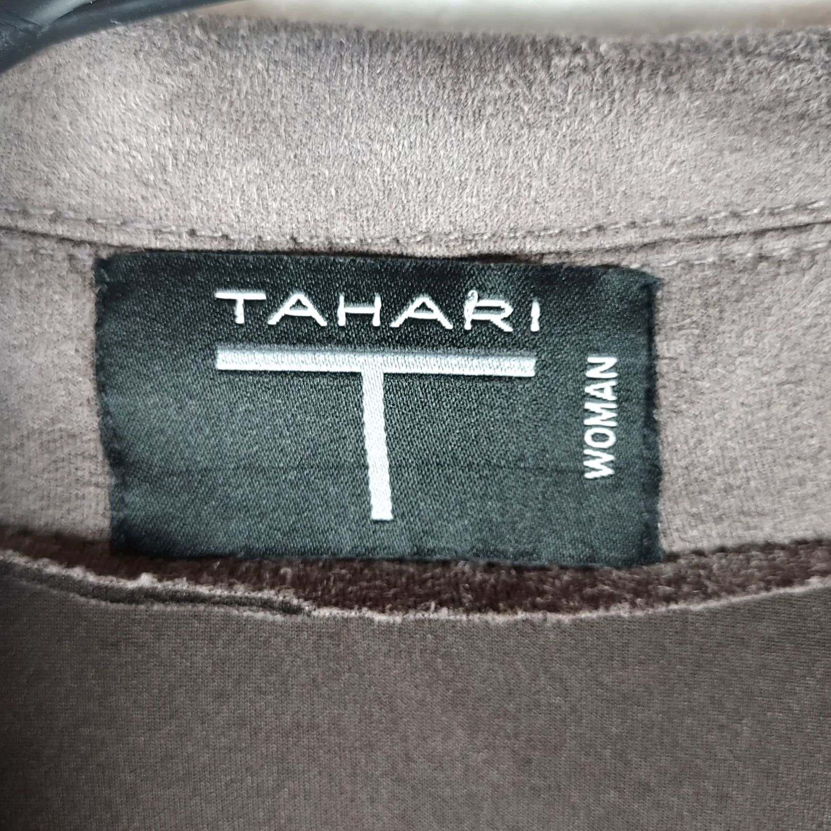 Vintage Tahari 3X Faux Leather Open Front Jacket Plus Size Topper Ash Smoke NWT Size XXL / US 16-18 / IT 52-54 - 3 Thumbnail