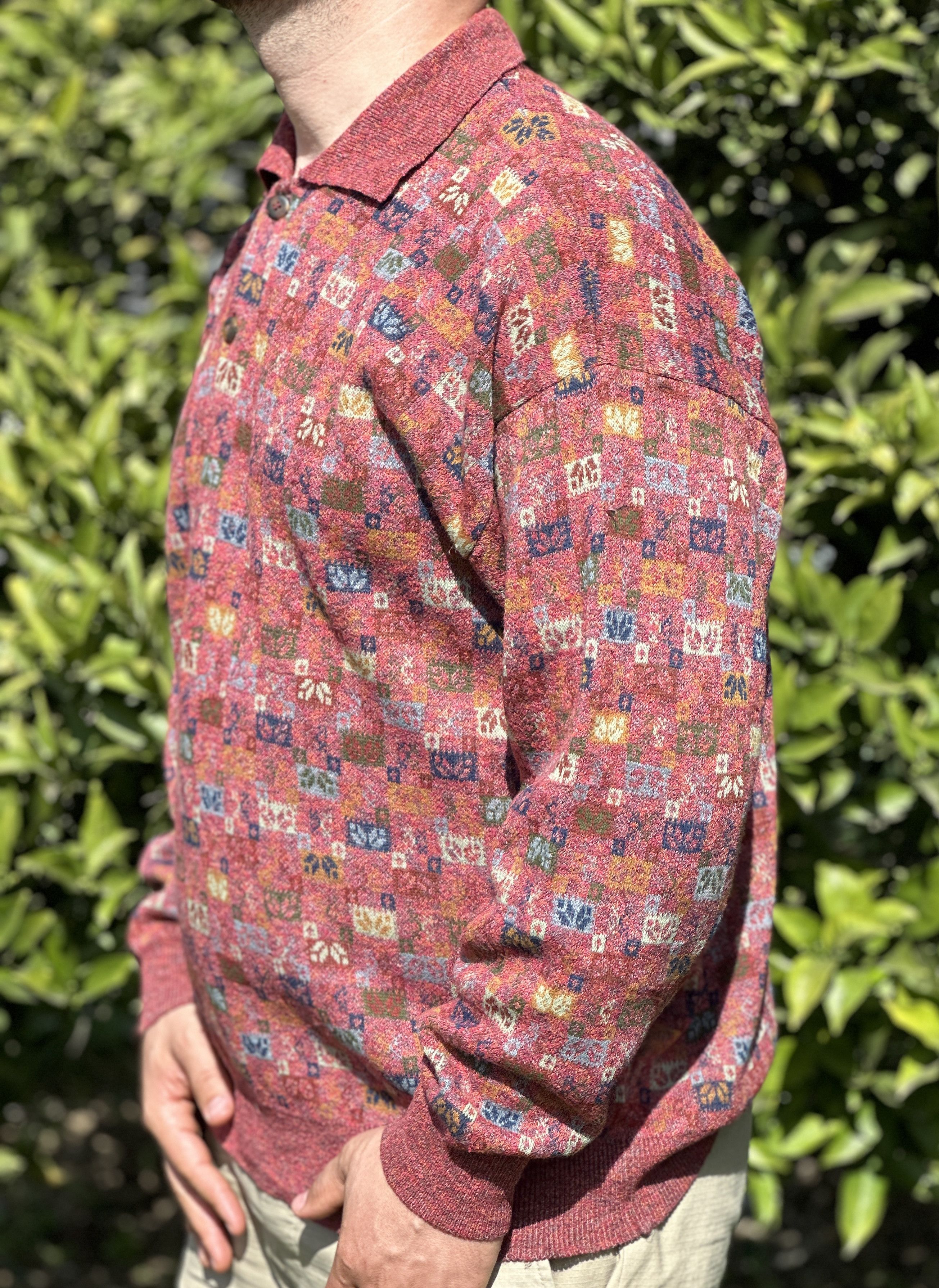 Missoni Rare 1992 Example by Missoni Knit Flowers Sweater Size L 52 Size US L / EU 52-54 / 3 - 7 Thumbnail