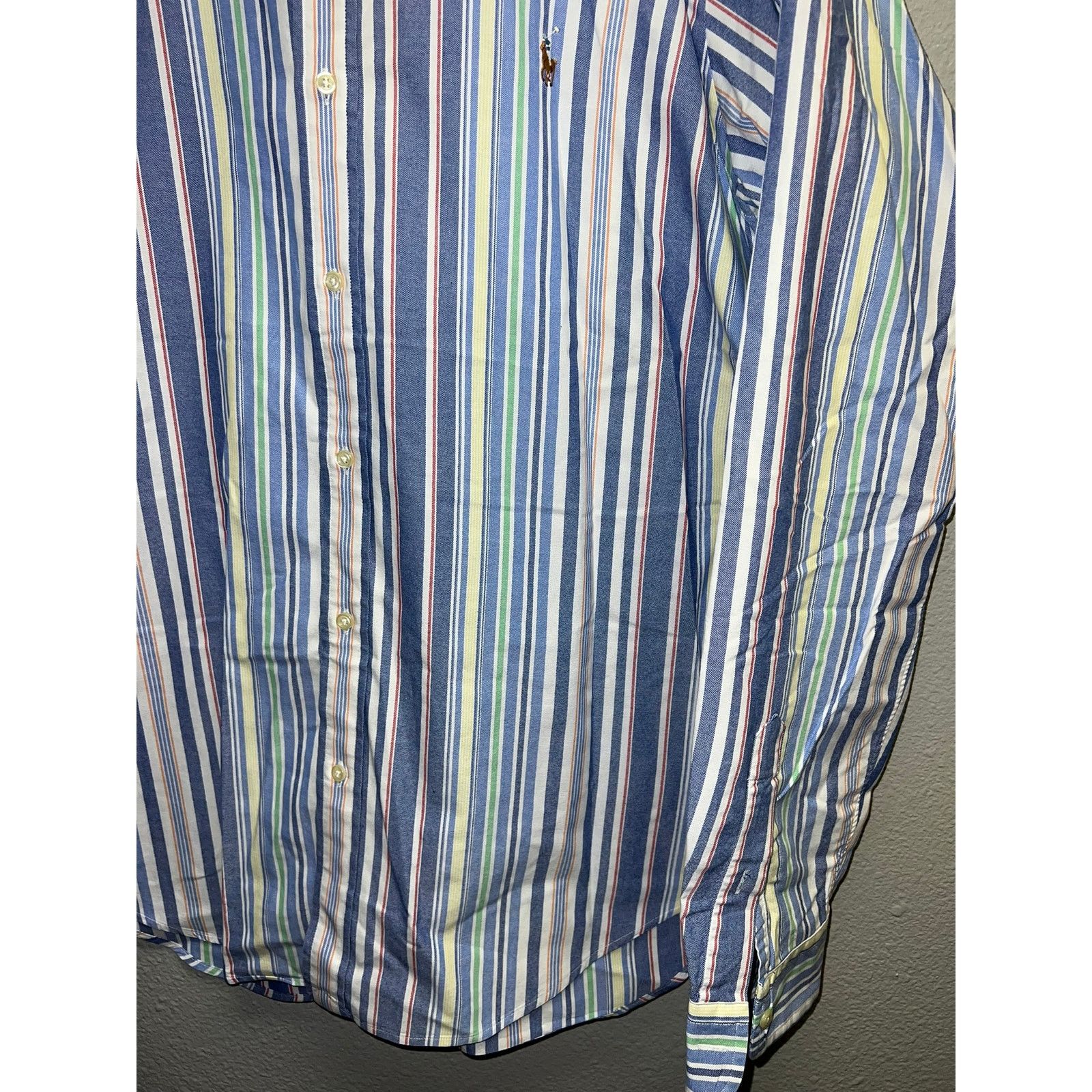 Polo Ralph Lauren Polo Ralph Lauren Button Up Shirt Pony Oxford Stripe PRL XL Size US XL / EU 56 / 4 - 4 Thumbnail