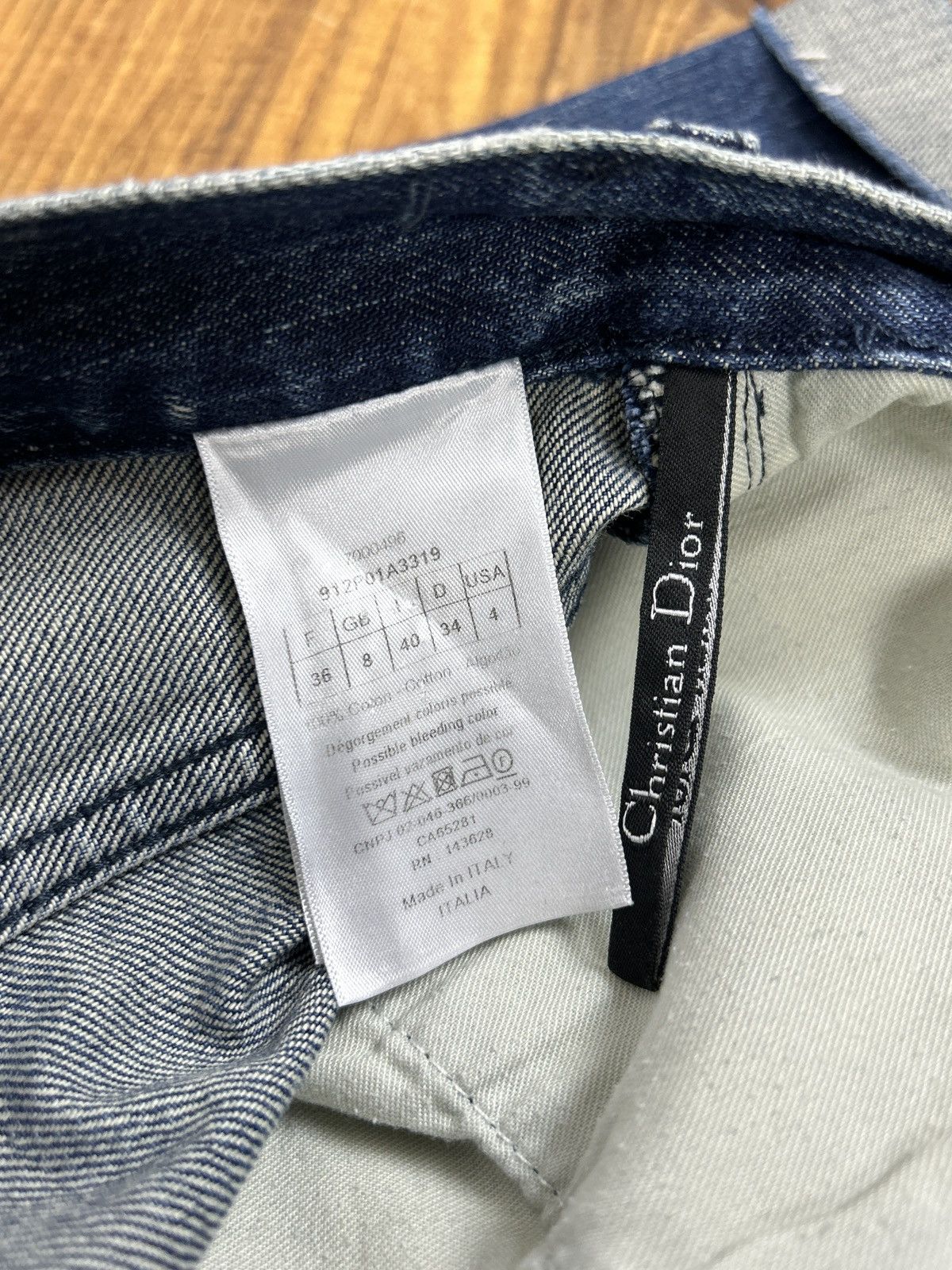 Dior Christian Dior CD01 Boyfriend Washed Denim Jeans Indigo Size 27" / US 4 / IT 40 - 9 Thumbnail
