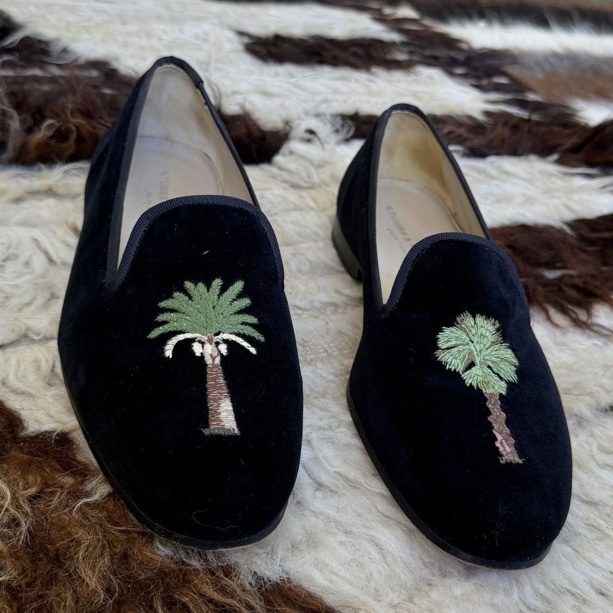 Stubbs & Wootton Stubbs & Wootton Formal Palm Beach Emblem Slip Ons Size US 8 / EU 41 - 6 Thumbnail