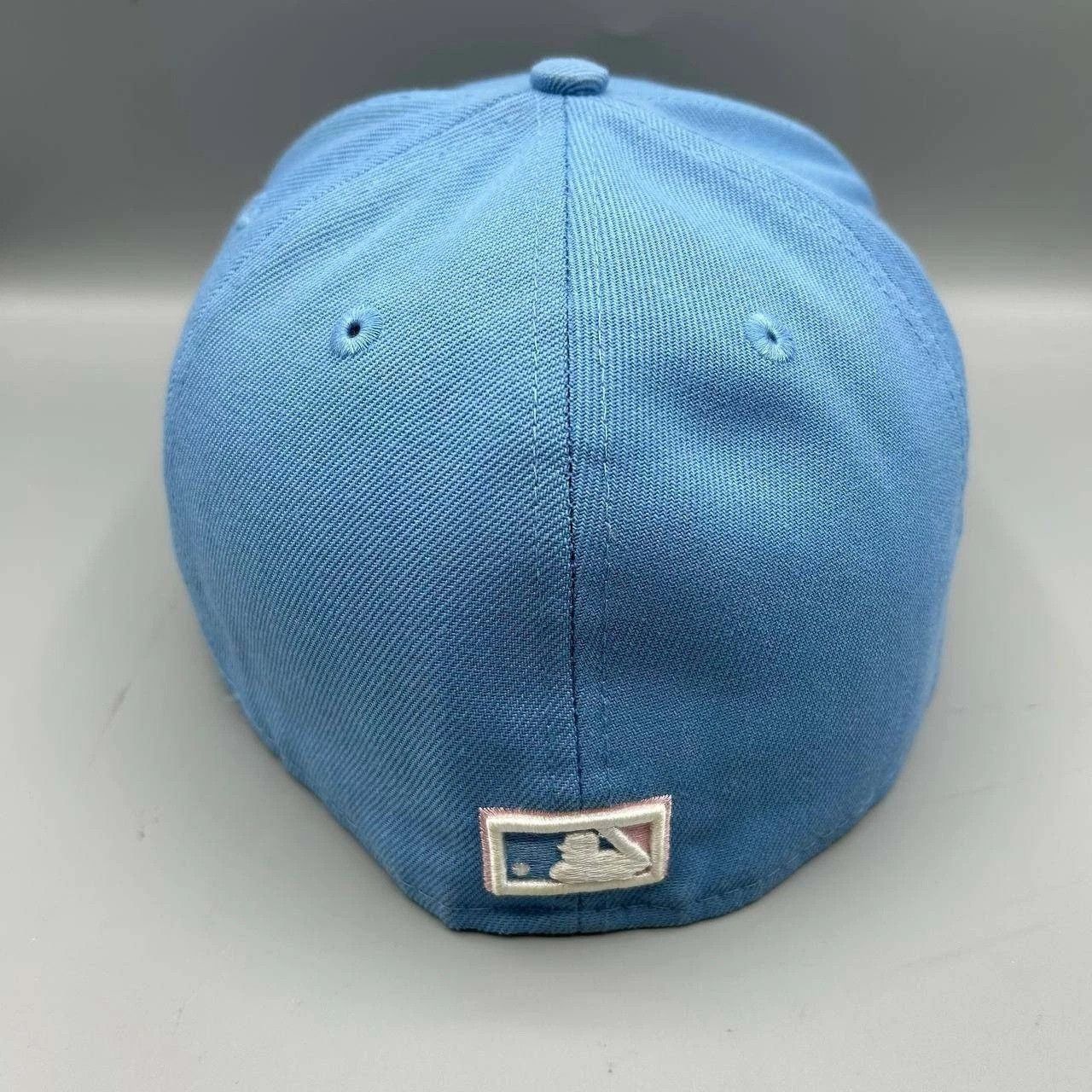 New Era Los Angeles LA Dodgers Hat Men 7 3/8 Blue Pink MLB Fitted Size ONE SIZE - 8 Thumbnail