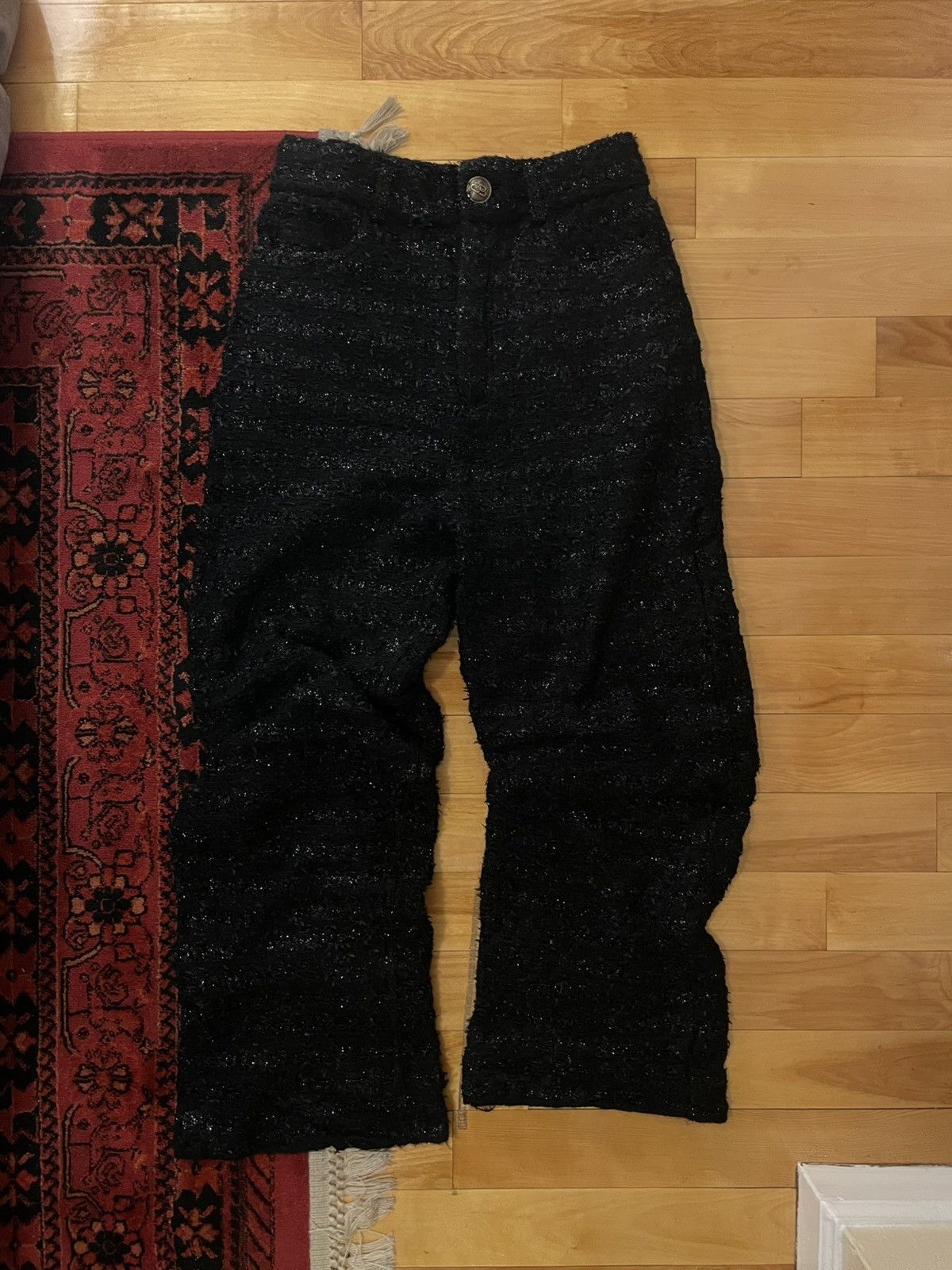 Balenciaga Balenciaga Metallic Tweed Trousers Size US 30 / EU 46 - 1 Thumbnail