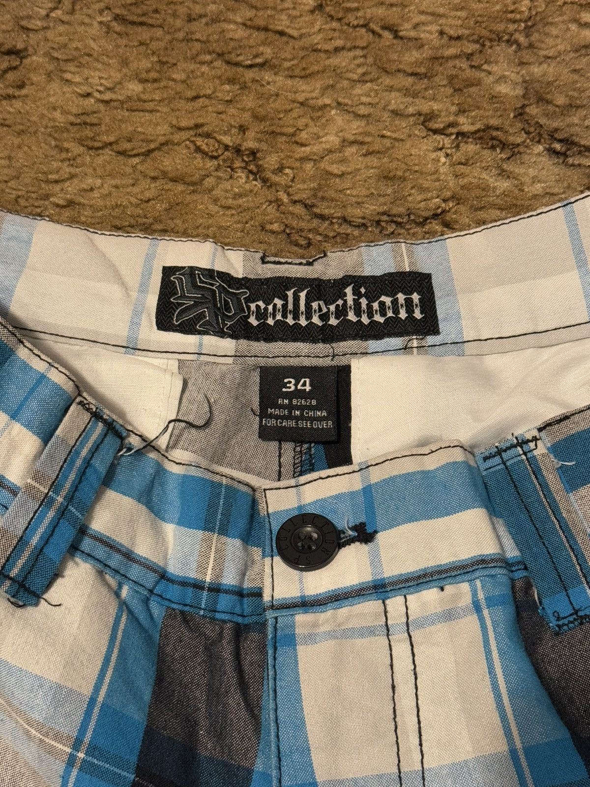 Southpole Southpole SP Collection Blue Plaid Skater Shorts Mens 34 Size US 34 / EU 50 - 2 Thumbnail