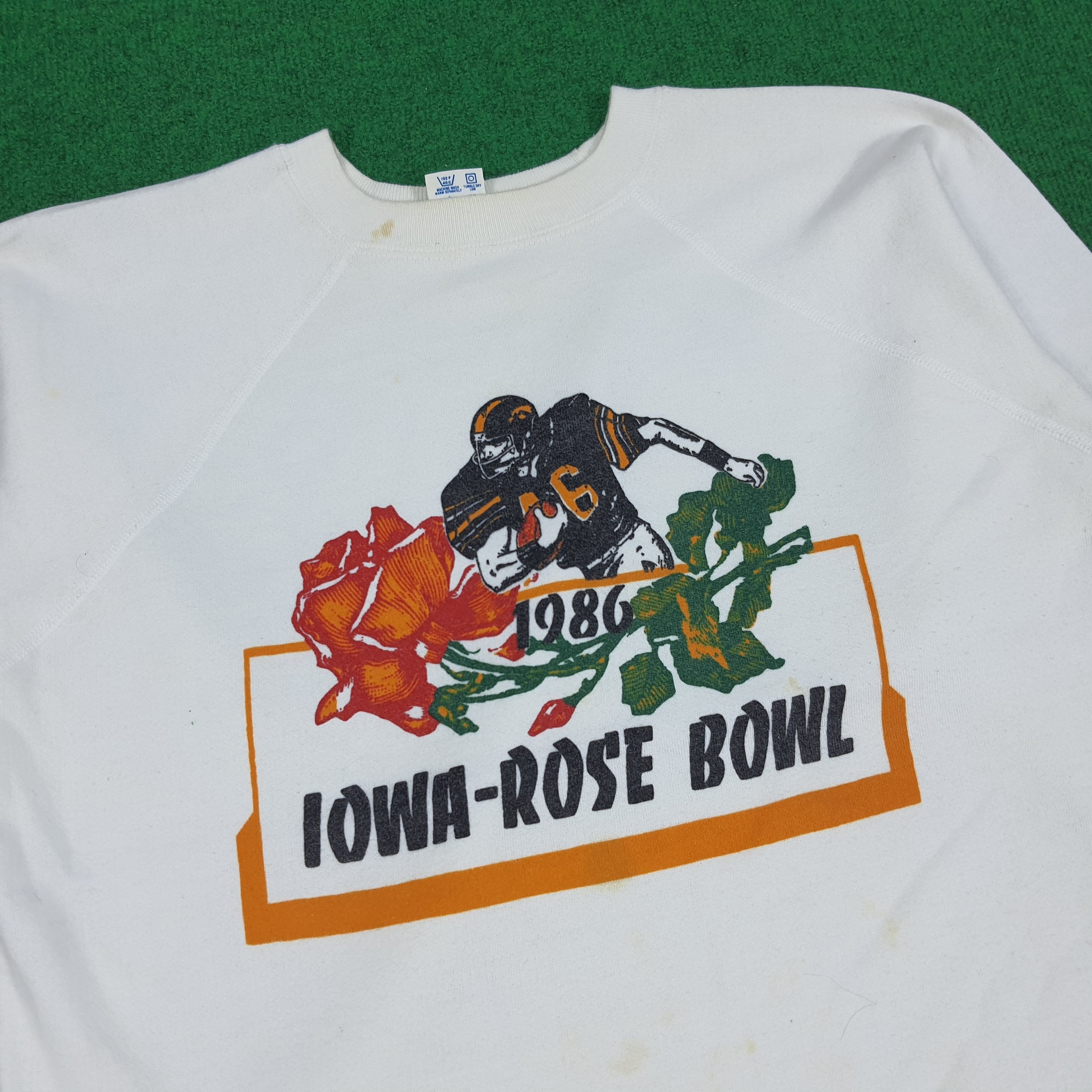 Champion × Vintage Vintage Champion IOWA Rose Bowl American Football Sweatshirt Size US M / EU 48-50 / 2 - 2 Thumbnail