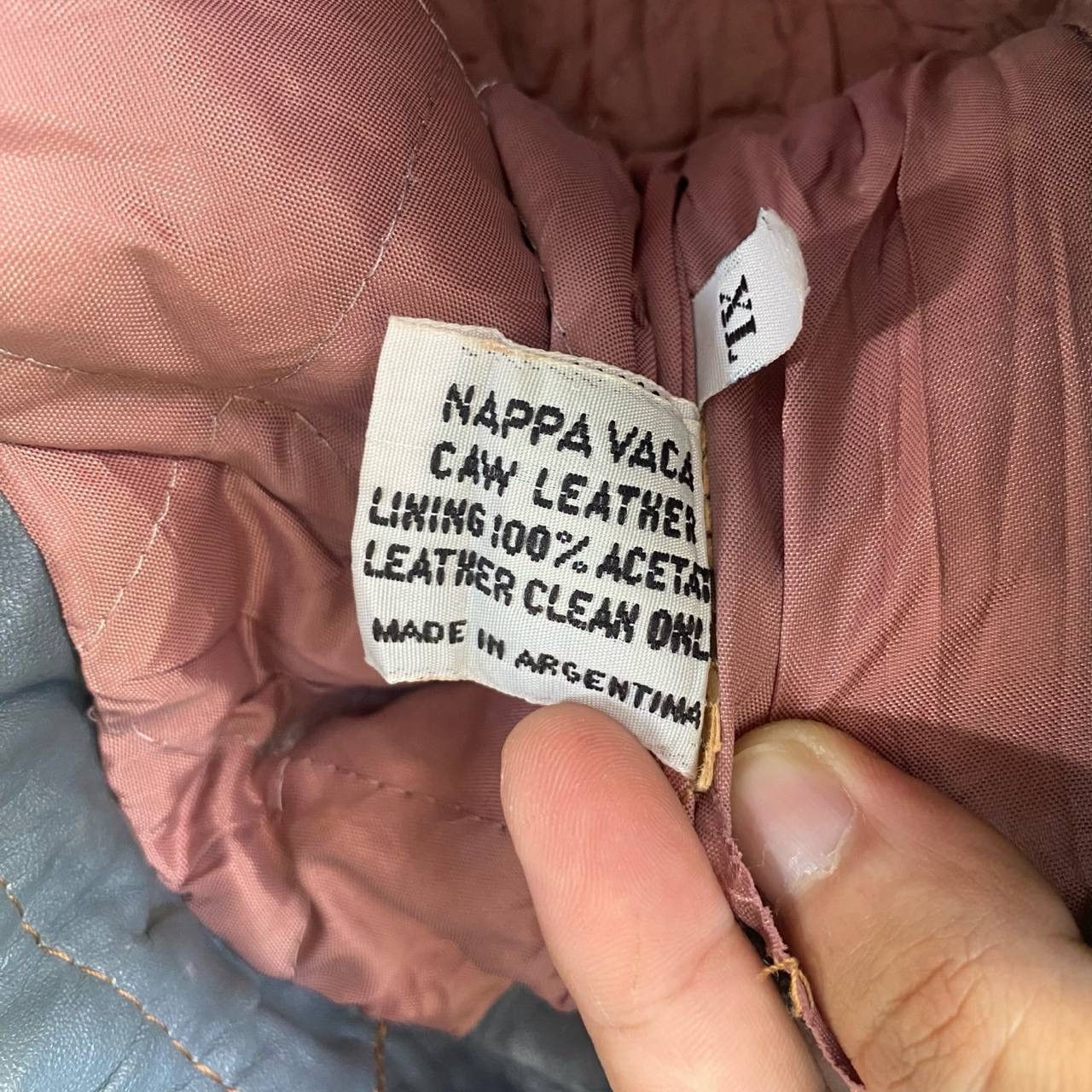 Genuine Leather × Vintage Vintage Nappa Vacca Bondage Caw Leather Jacket Size US XL / EU 56 / 4 - 7 Thumbnail