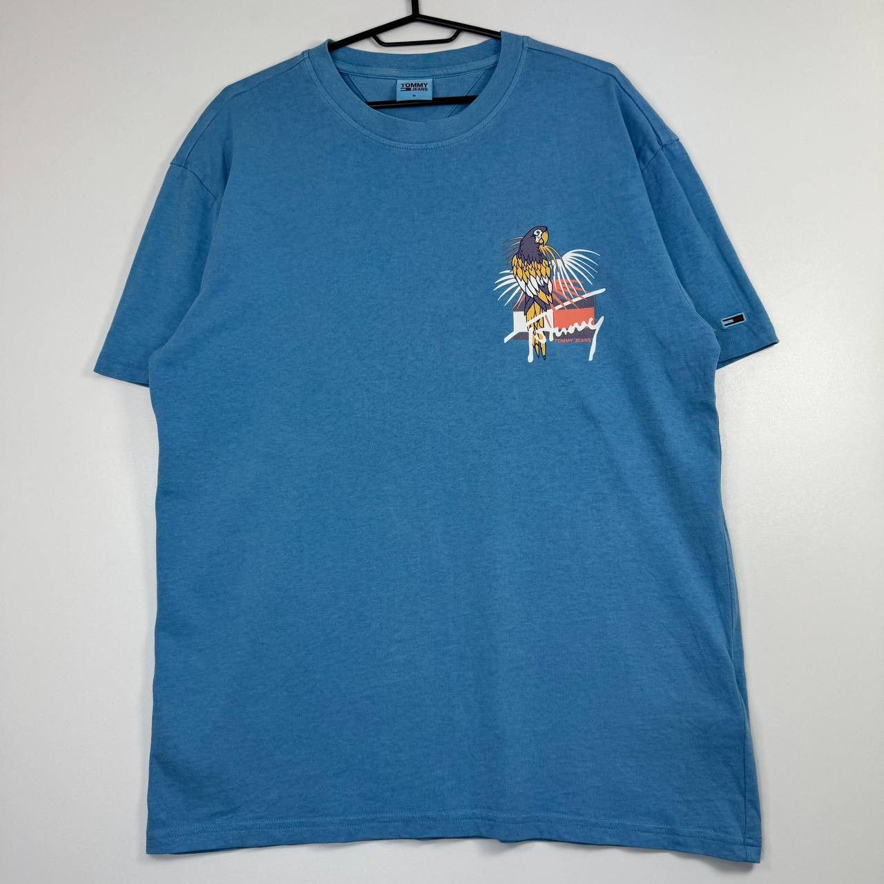 Tommy Hilfiger Tommy Hilfiger Parrot Graphic T-Shirt Blue Mens Size M Size US L / EU 52-54 / 3 - 1 Thumbnail