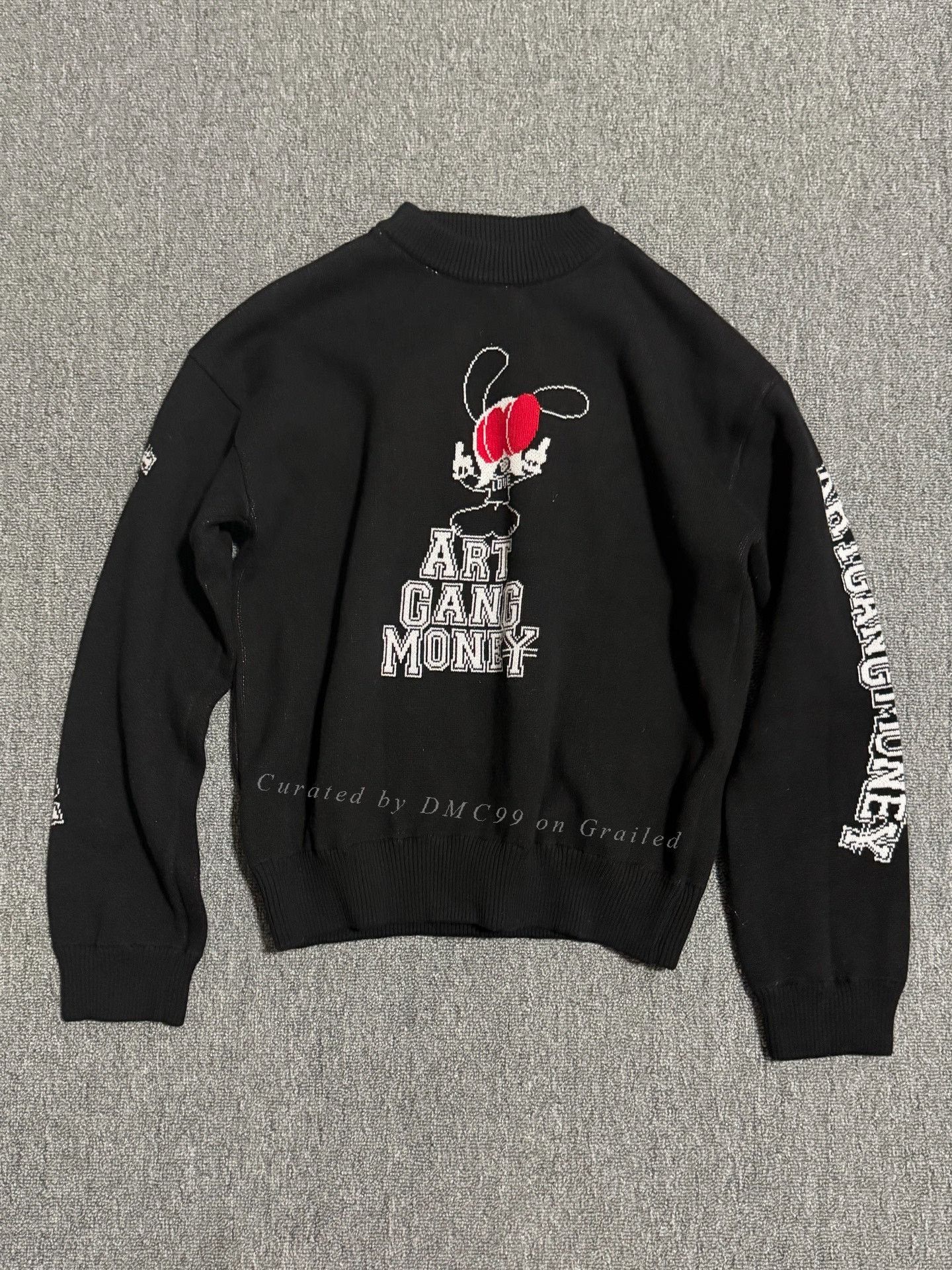 Skoloct Whiteland Art Gang Money Rabbit Sweater Size US S / EU 44-46 / 1 - 1 Thumbnail