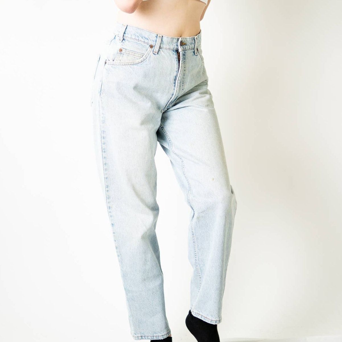 Levi's True Vintage 90s Levi 550s Faded Distressed Stonewash Jeans Size 34" / US 12 / IT 48 - 3 Thumbnail
