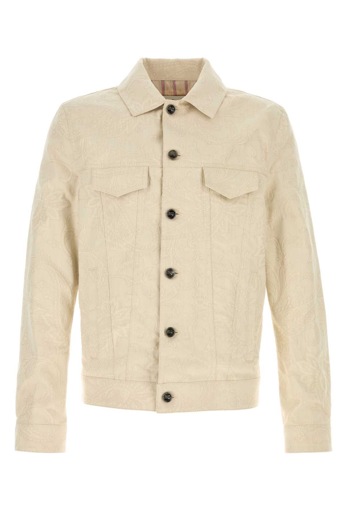 Etro Sand Stretch Denim Jacket Size US M / EU 48-50 / 2 - 1 Thumbnail