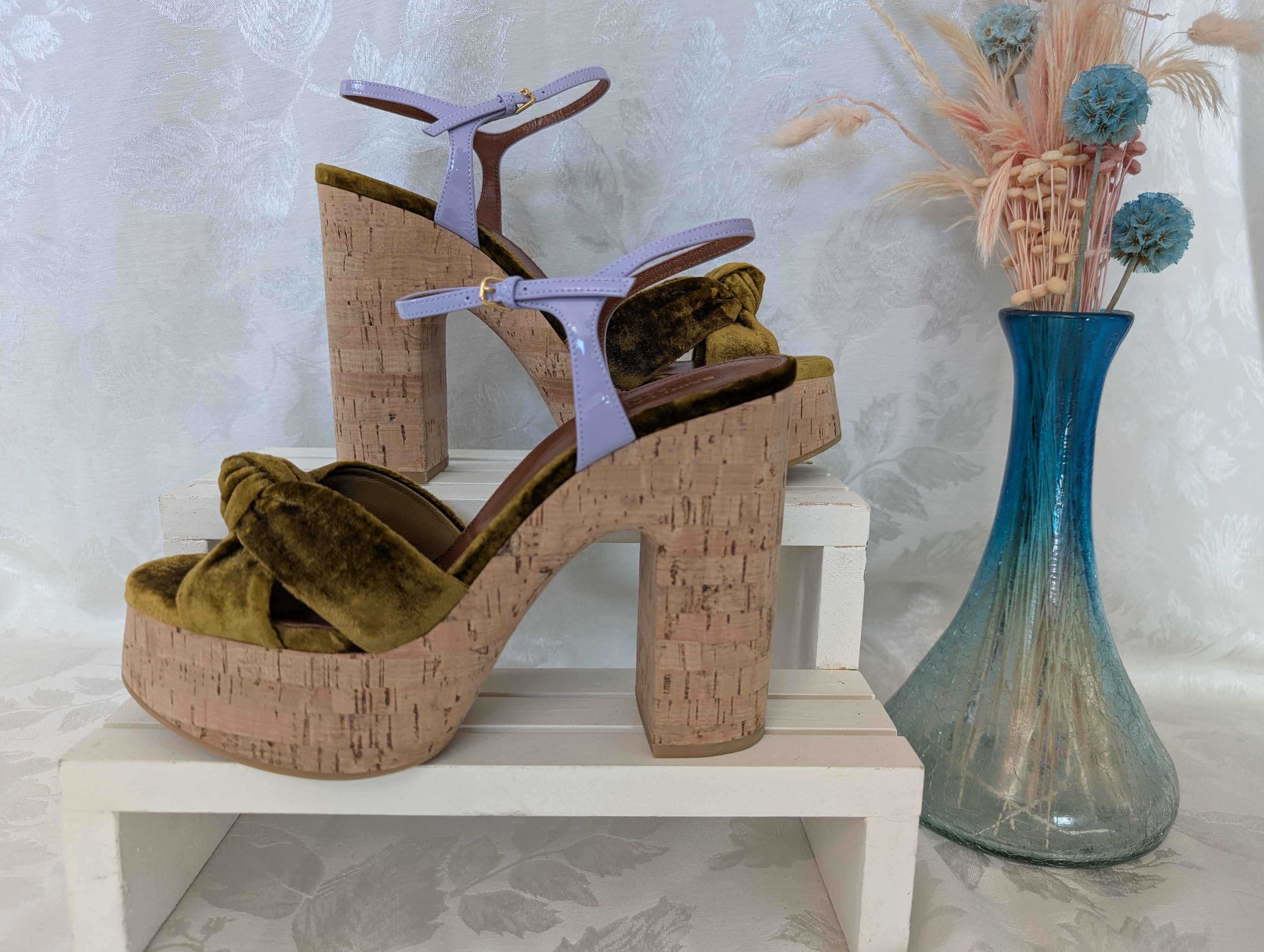 Saint Laurent Paris Saint Laurent Bianca St. Heaven Knot Platform Sandal NEW Size US 11 / IT 41 - 1 Thumbnail