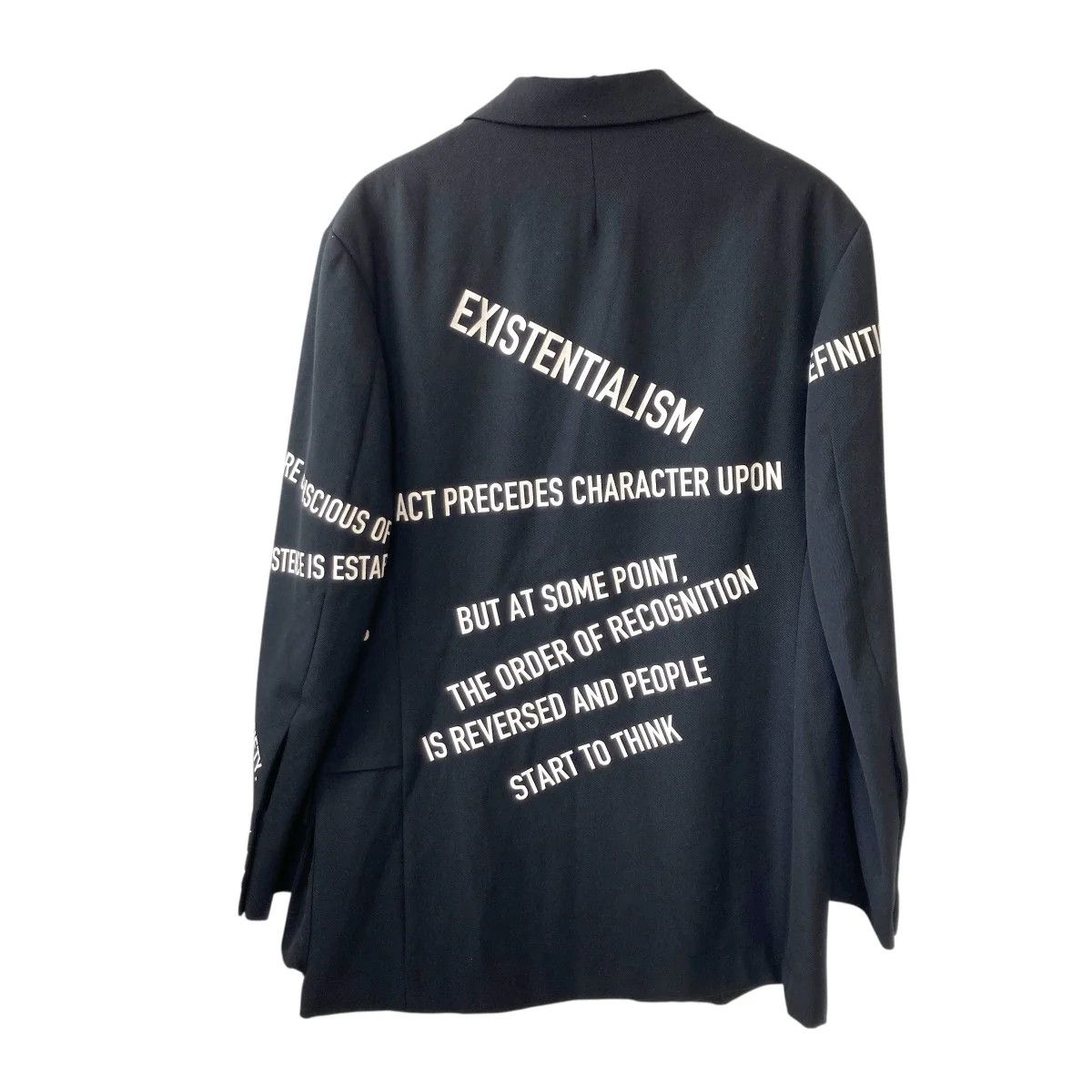 Yohji Yamamoto Yohji Yamamoto pour homme 21AW Message J Tailored Jacket Size US L / EU 52-54 / 3 - 2 Thumbnail