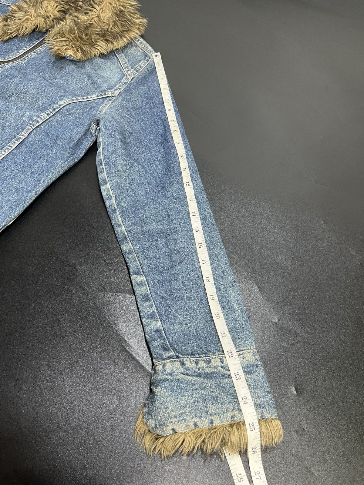 If Six Was Nine × Japanese Brand × Le Grande Bleu (L.G.B.) Japanese Fur Denim jacket gimmic zip Size US M / EU 48-50 / 2 - 13 Thumbnail