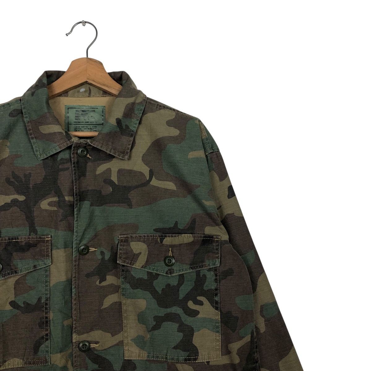Japanese Brand 📌Vintage Chore Jacket Camouflage Back Number Issey Miyake Size US L / EU 52-54 / 3 - 7 Thumbnail