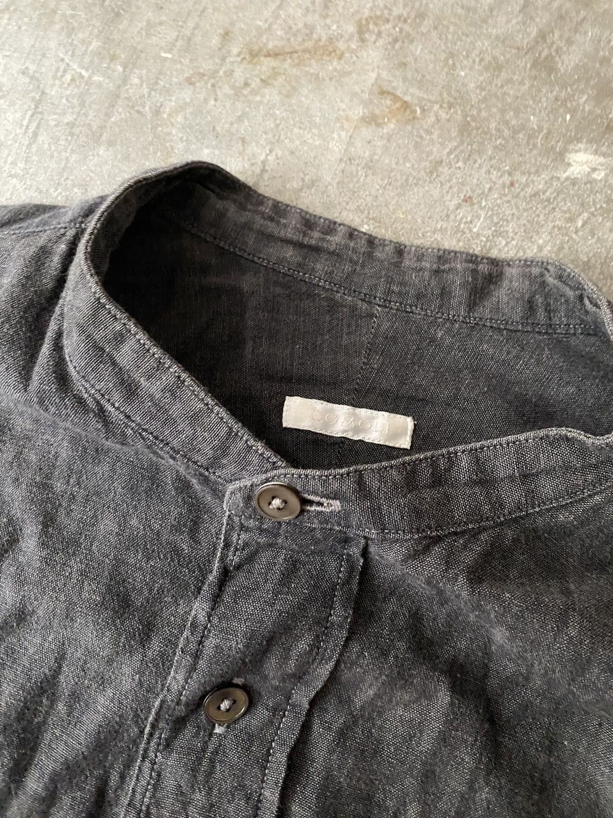 Comoli Comoli Stand Collar Shirt Kapital Issey Miyake Yaeca Visvim Size US M / EU 48-50 / 2 - 3 Thumbnail