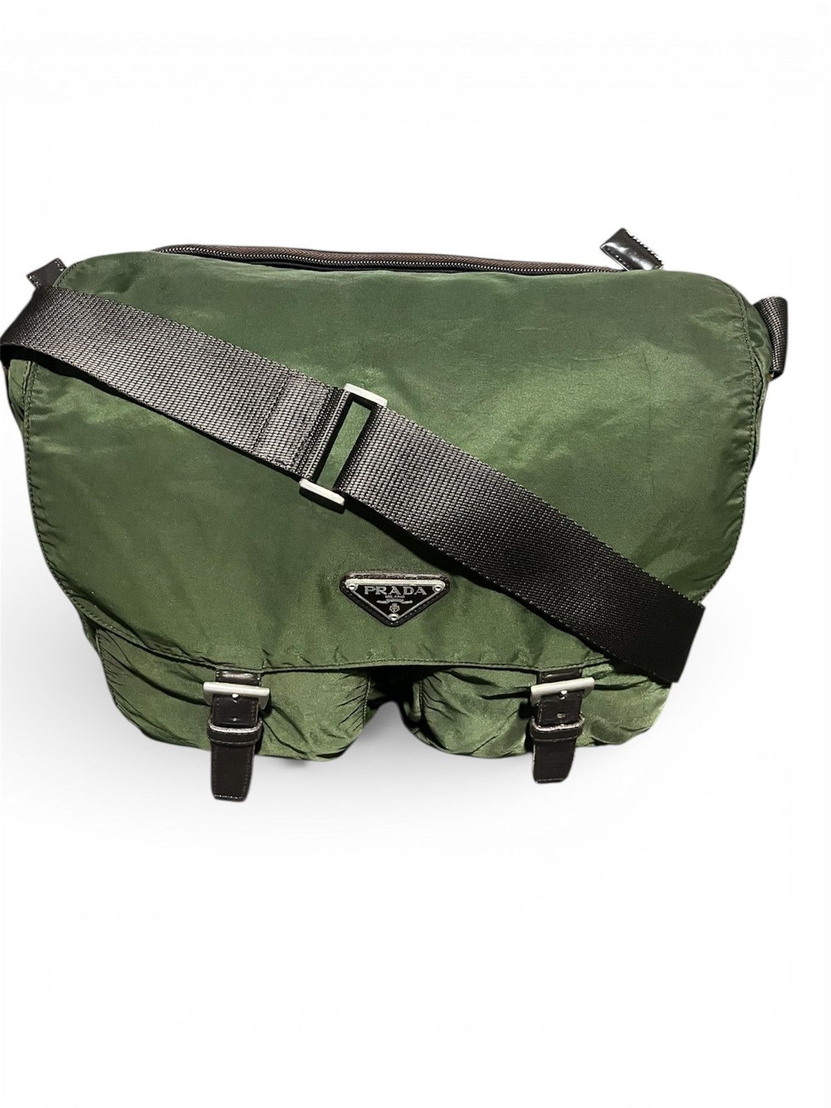 Prada Authentic Vintage PRADA Tessuto Massenger Bag Size ONE SIZE - 2 Thumbnail