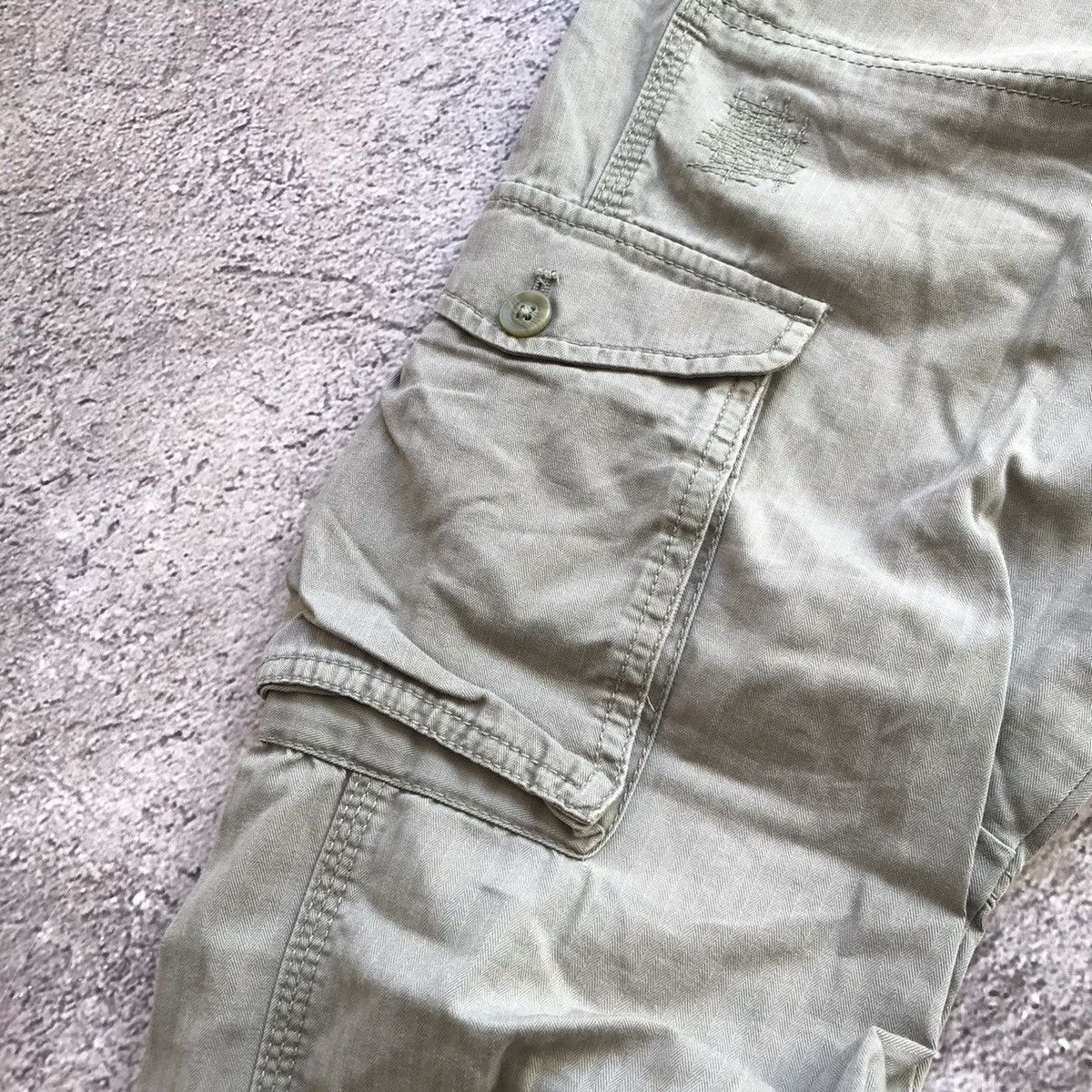 Vintage Vintage 90s Baggy Cargo Pants Distressed Parachute Streetwea Size 30" / US 8 / IT 44 - 3 Thumbnail