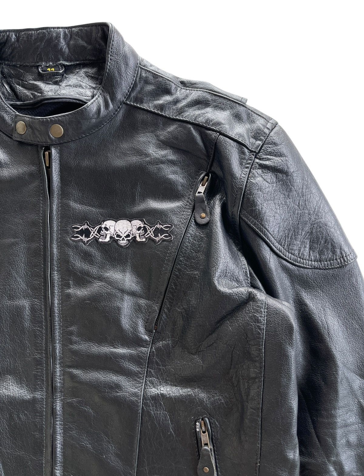Leather Vintage Black Leather Rider Racing Jacket Size US XL / EU 56 / 4 - 15 Thumbnail