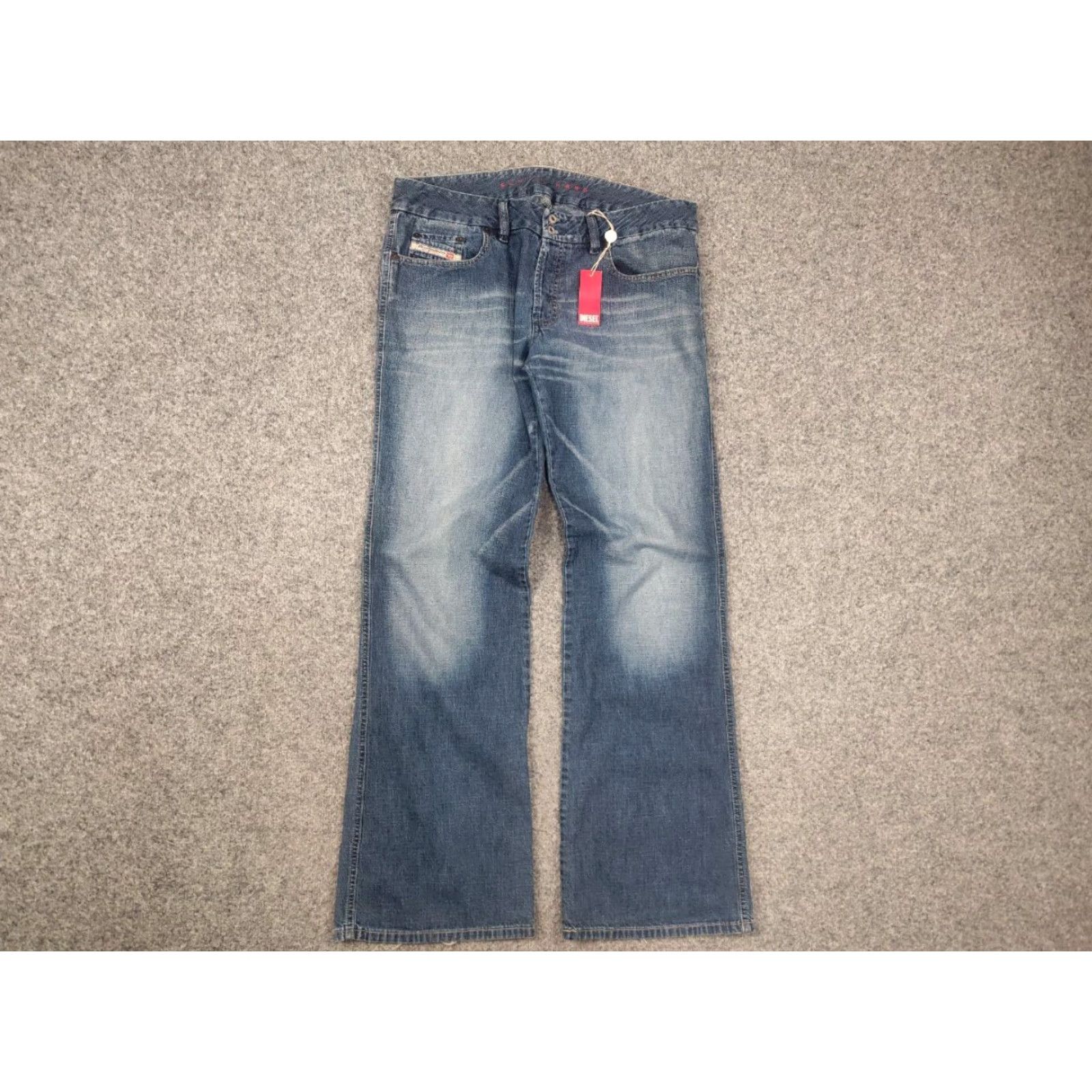 Diesel VINTAGE Diesel X-Rotuck Jeans Men’s 36 Regular Blue Denim 5-Pocket Distressed 90s Y2K Style Size US 36 / EU 52 - 7 Thumbnail