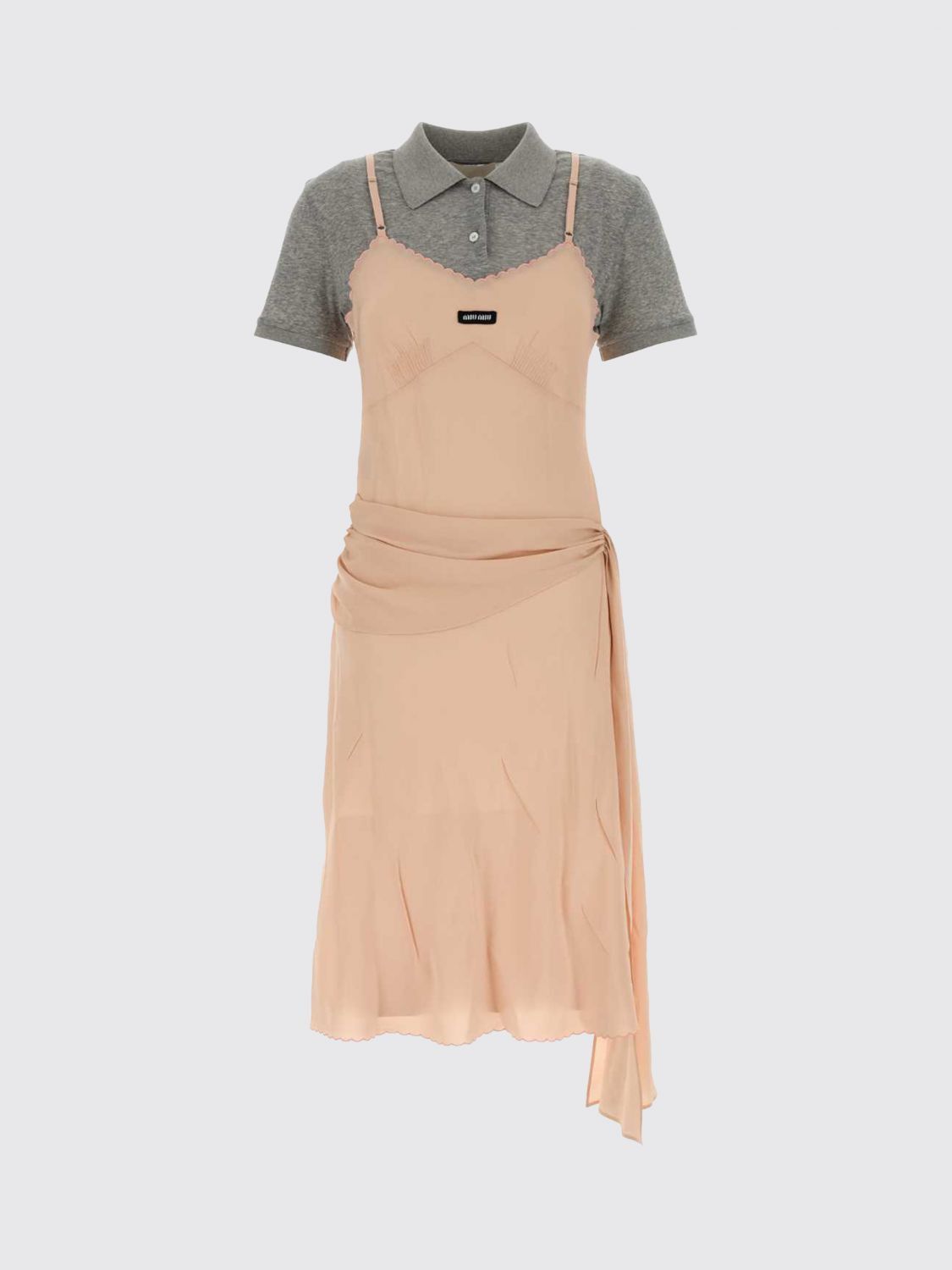 Miu Miu Miu Miu Dress Woman Peach Size S / US 4 / IT 40 - 1 Preview