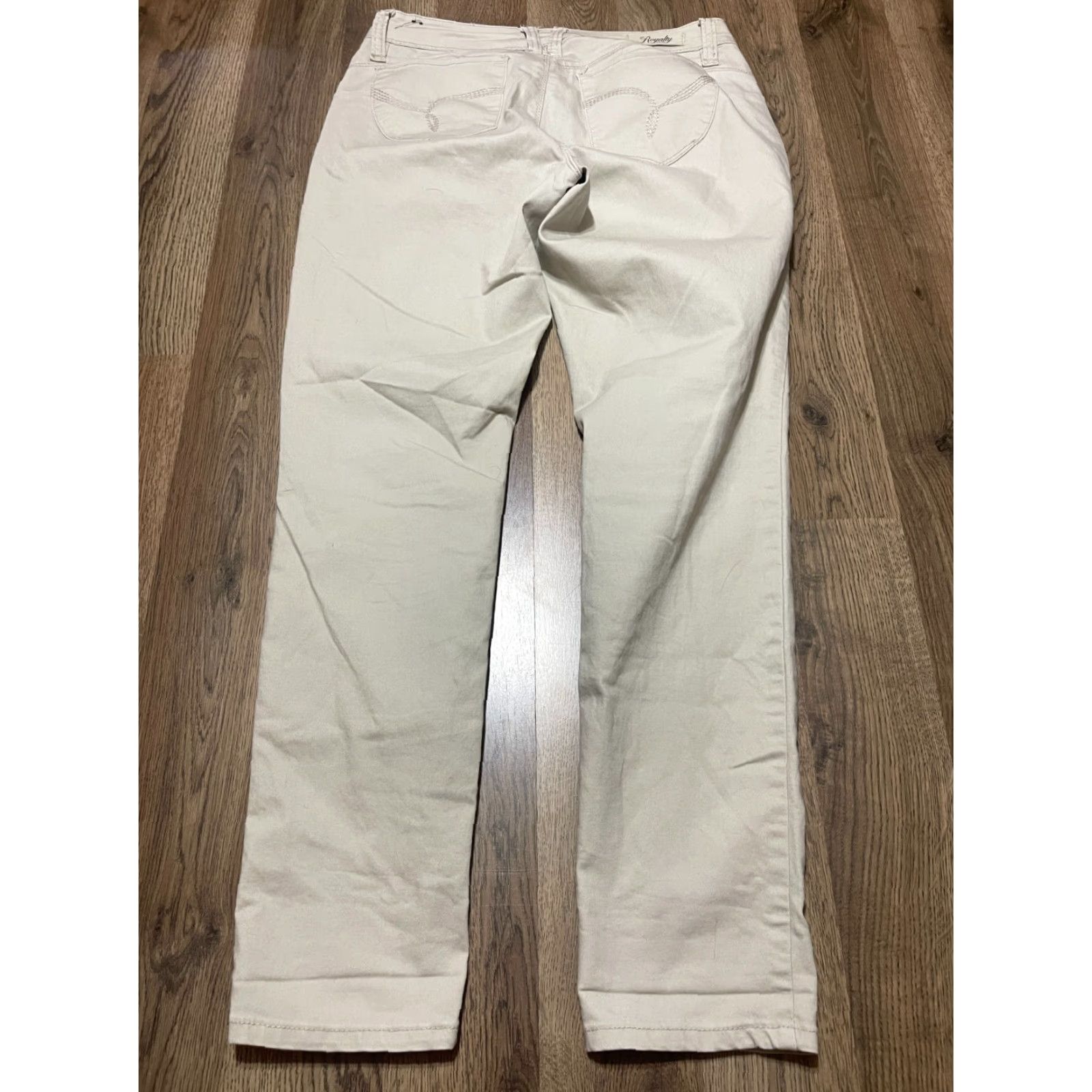 Vintage WannaBettaButt Jeans Women’s 8 Tan Skinny Pockets Straight Leg Vintage: No Size 30" / US 8 / IT 44 - 2 Thumbnail