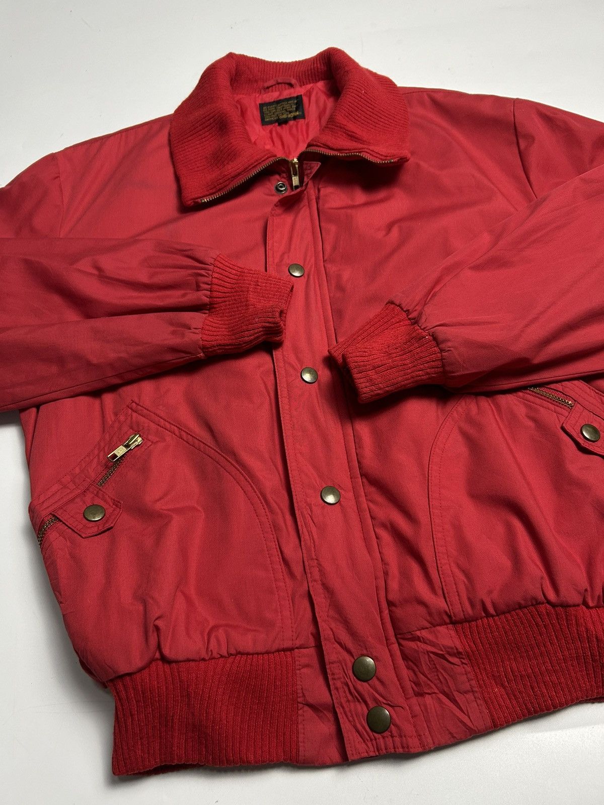 Big John × Vintage VINTAGE BIG JOHN RED BOMBER JACKET Size US M / EU 48-50 / 2 - 3 Thumbnail
