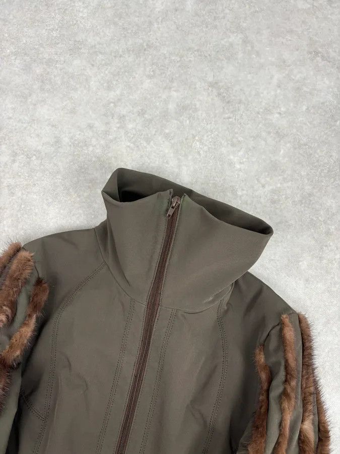 Gianfranco Ferre 2000s Gianfranco Ferré Studio Fur Trim Sleeve Jacket Size M / US 6-8 / IT 42-44 - 5 Thumbnail