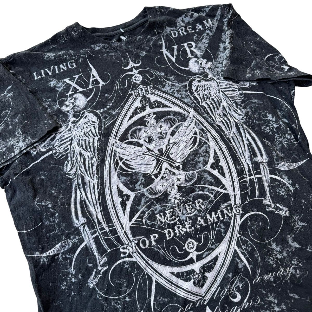 Affliction × Southpole Xzavier AOP Affliction Graphic Tee Shirt punk grunge Y2K 00s Size US L / EU 52-54 / 3 - 5 Thumbnail