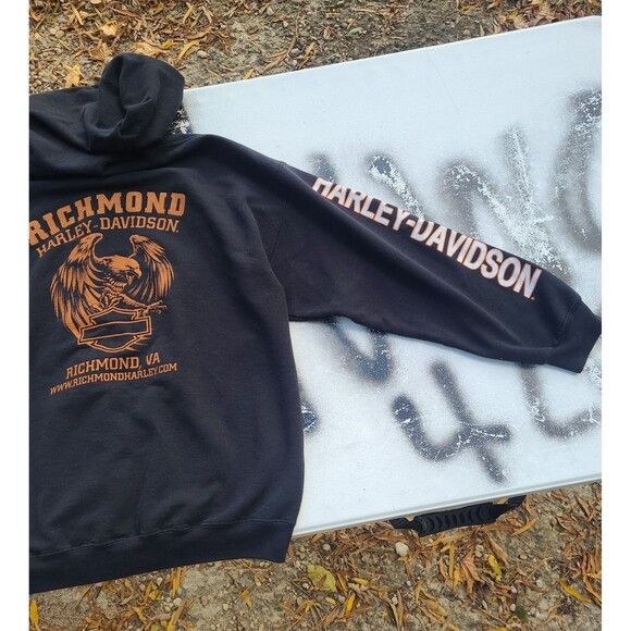 Harley Davidson Vintage Harley Davidson Richmond Full Zip Hoodie Size US XL / EU 56 / 4 - 10 Thumbnail