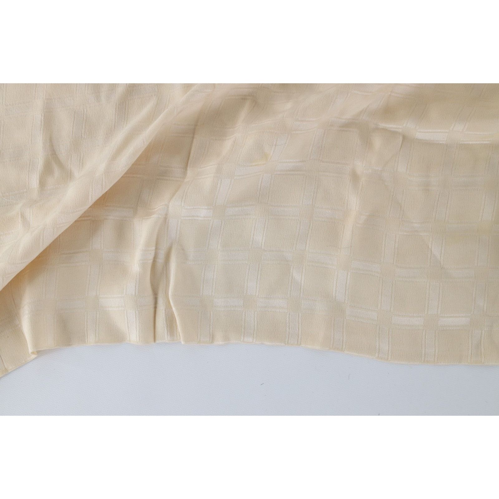 Vintage Vintage 40s 50s Rockabilly Checkered Fringed Silk Scarf Size ONE SIZE - 4 Thumbnail