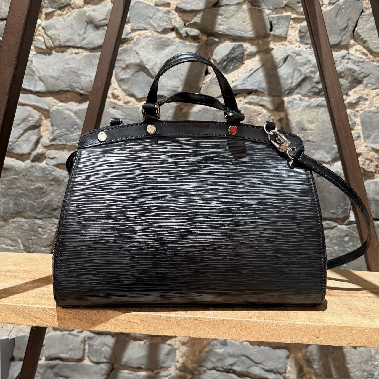 Louis Vuitton Louis Vuitton Black Epi Leather Brea MM Two Way Bag Size ONE SIZE - 5 Thumbnail