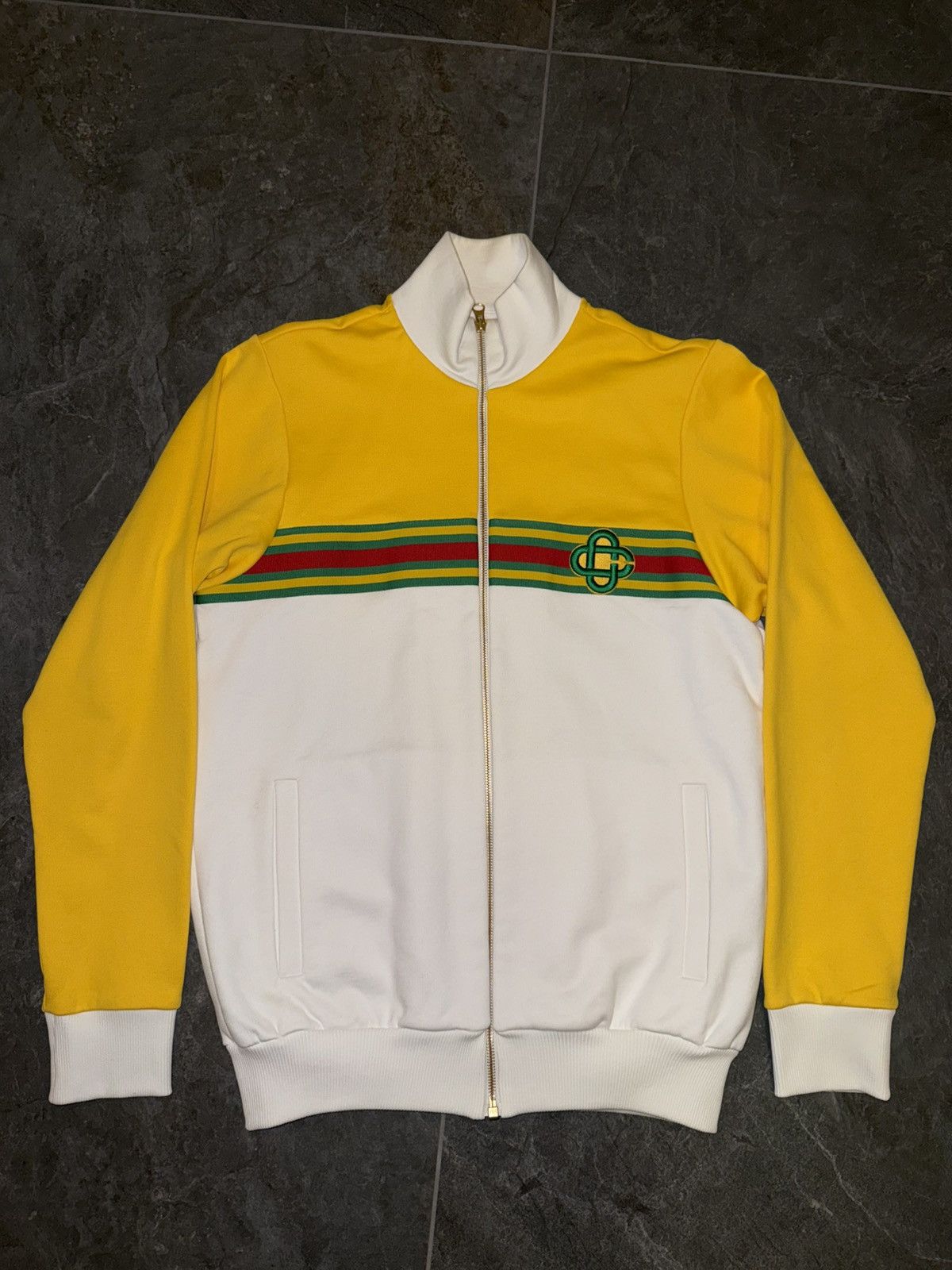Casablanca Casablanca Track Jacket – Gelb / Weiß – Größe S Size US S / EU 44-46 / 1 - 1 Thumbnail