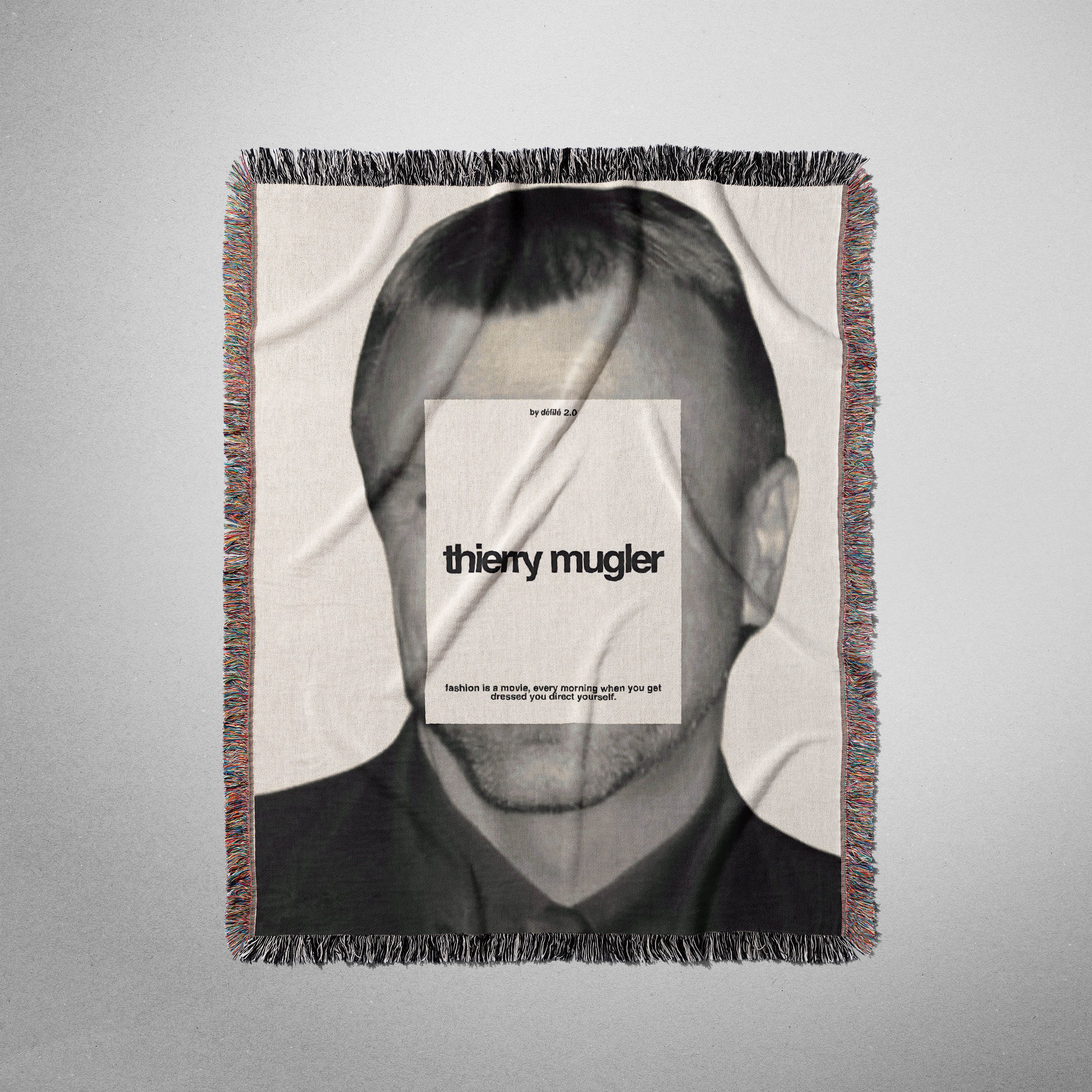 Thierry Mugler Thierry Mugler Blanket Woven Art Poster Gift Logo Book Size ONE SIZE - 3 Thumbnail