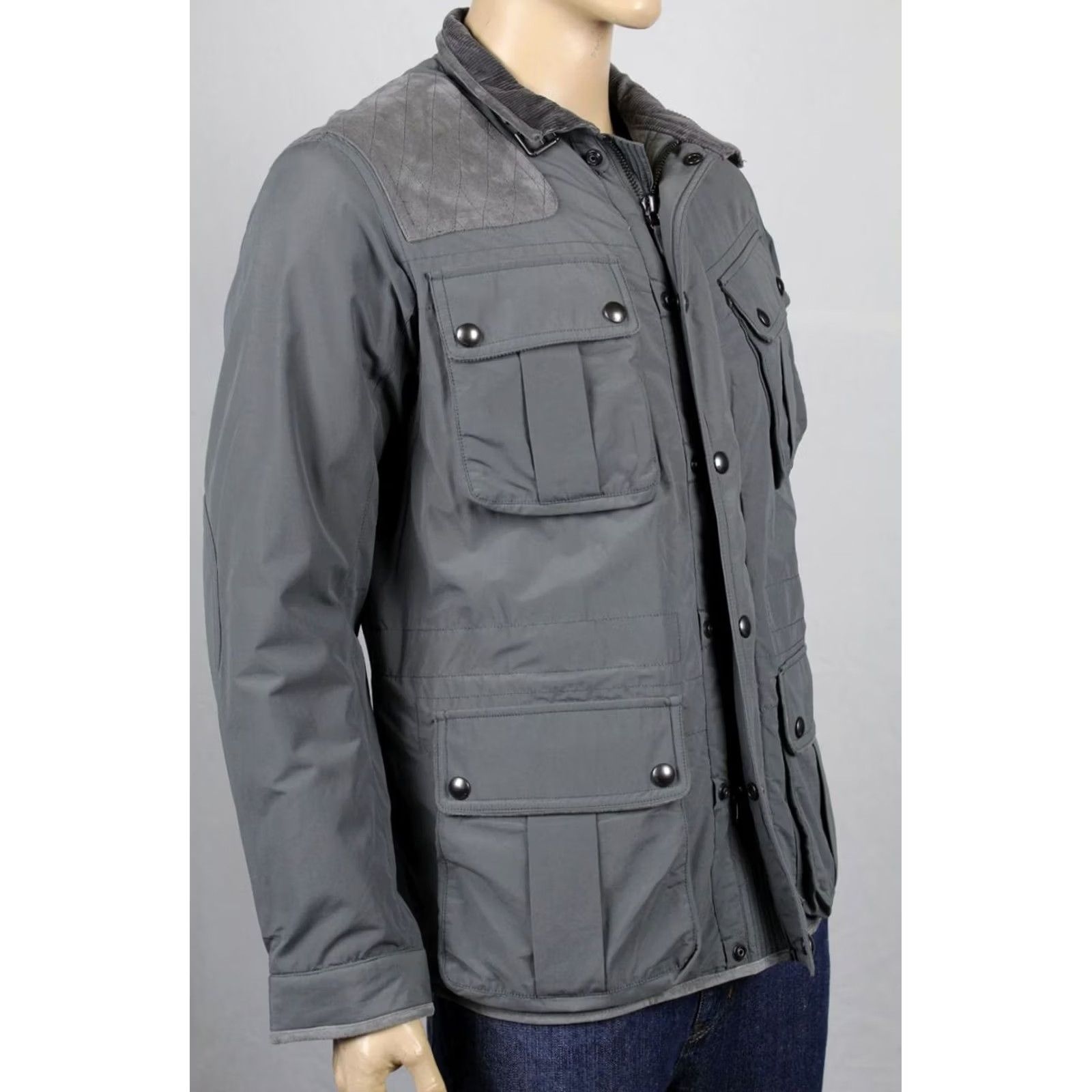 Ralph Lauren POLO Golf Ralph Lauren Large Grey Suede Coat Water Resistant Jacket NWT Size US L / EU 52-54 / 3 - 3 Thumbnail